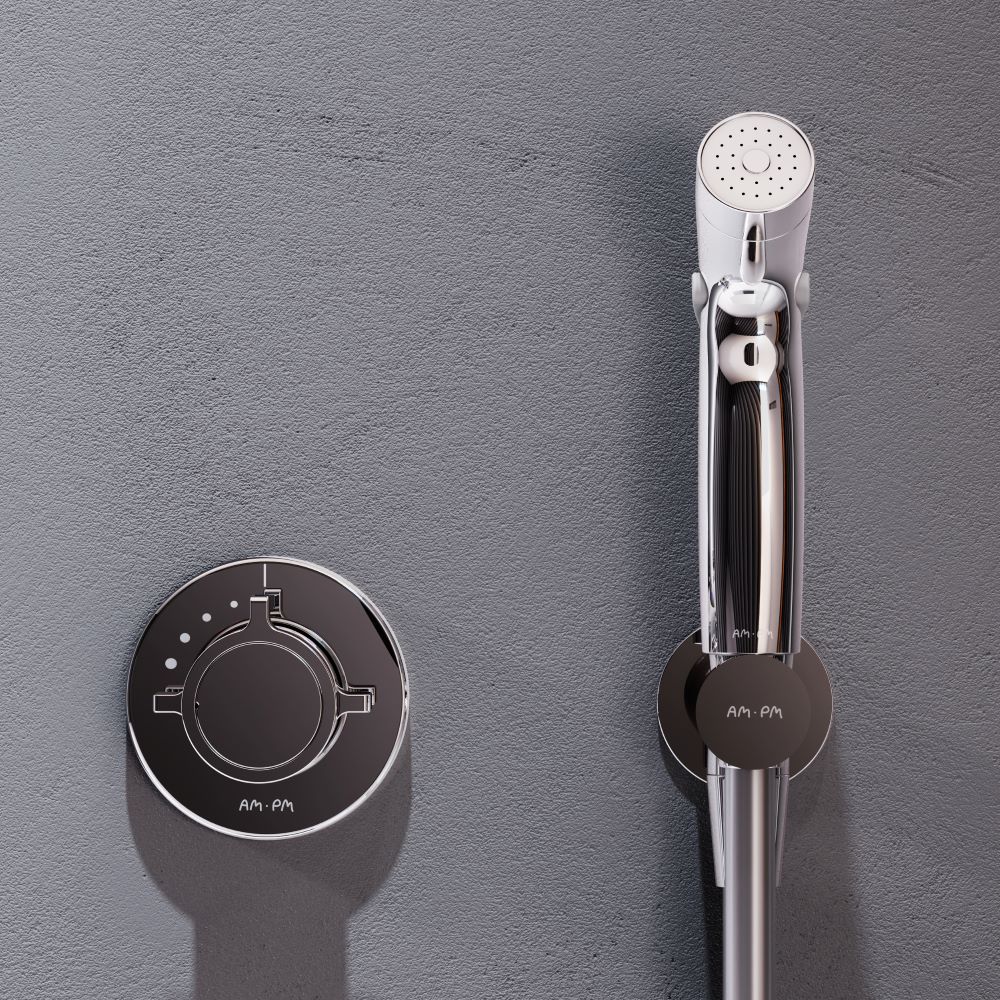 F0H85A400 X-Joy  гигиенический набор для скрытого монтажа со встроенным смесителем для душа с ТМС