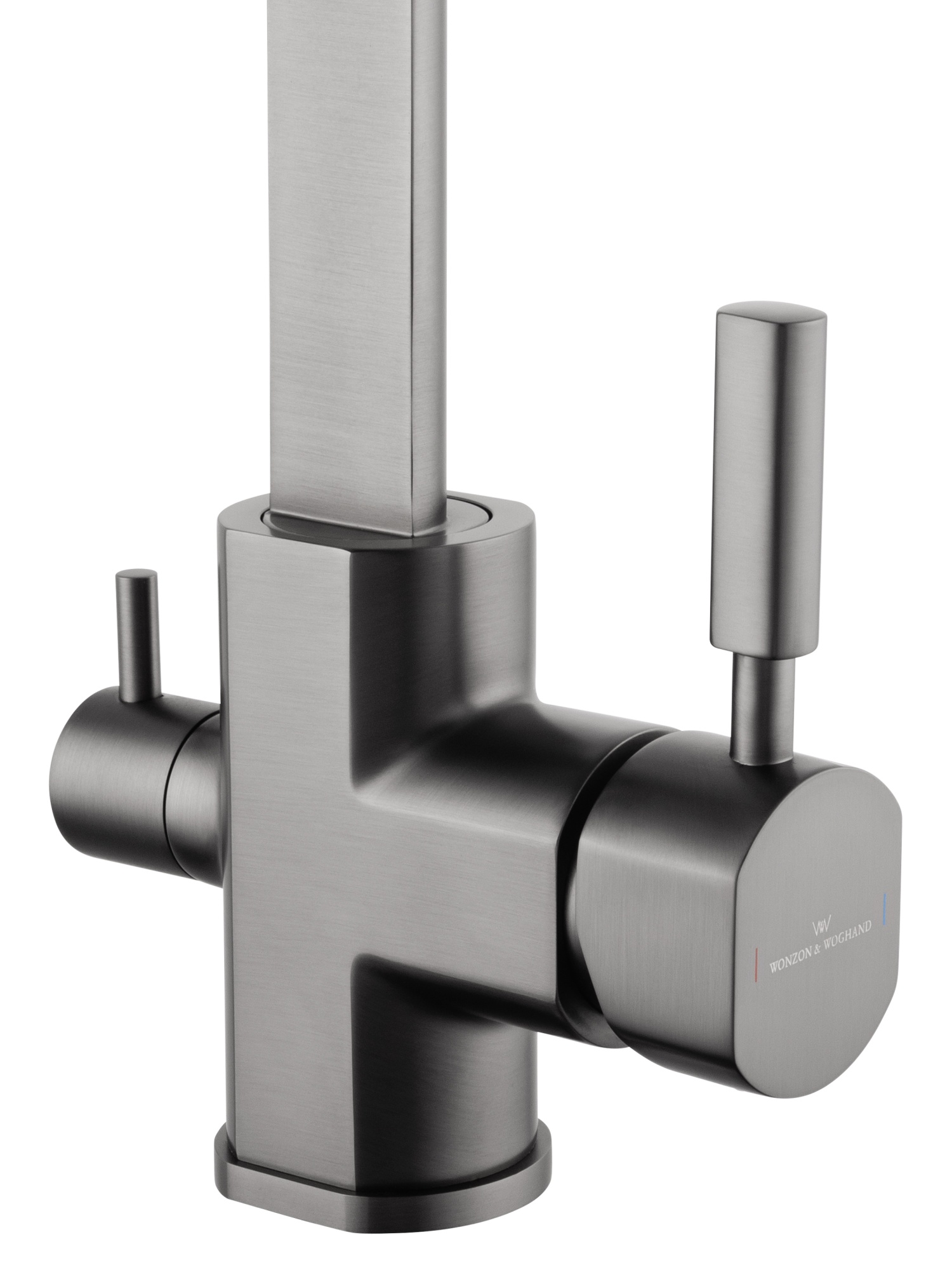 Смеситель для кухни с подключением фильтра wonzon & woghand, темный графит (ww-88458003-bgm)