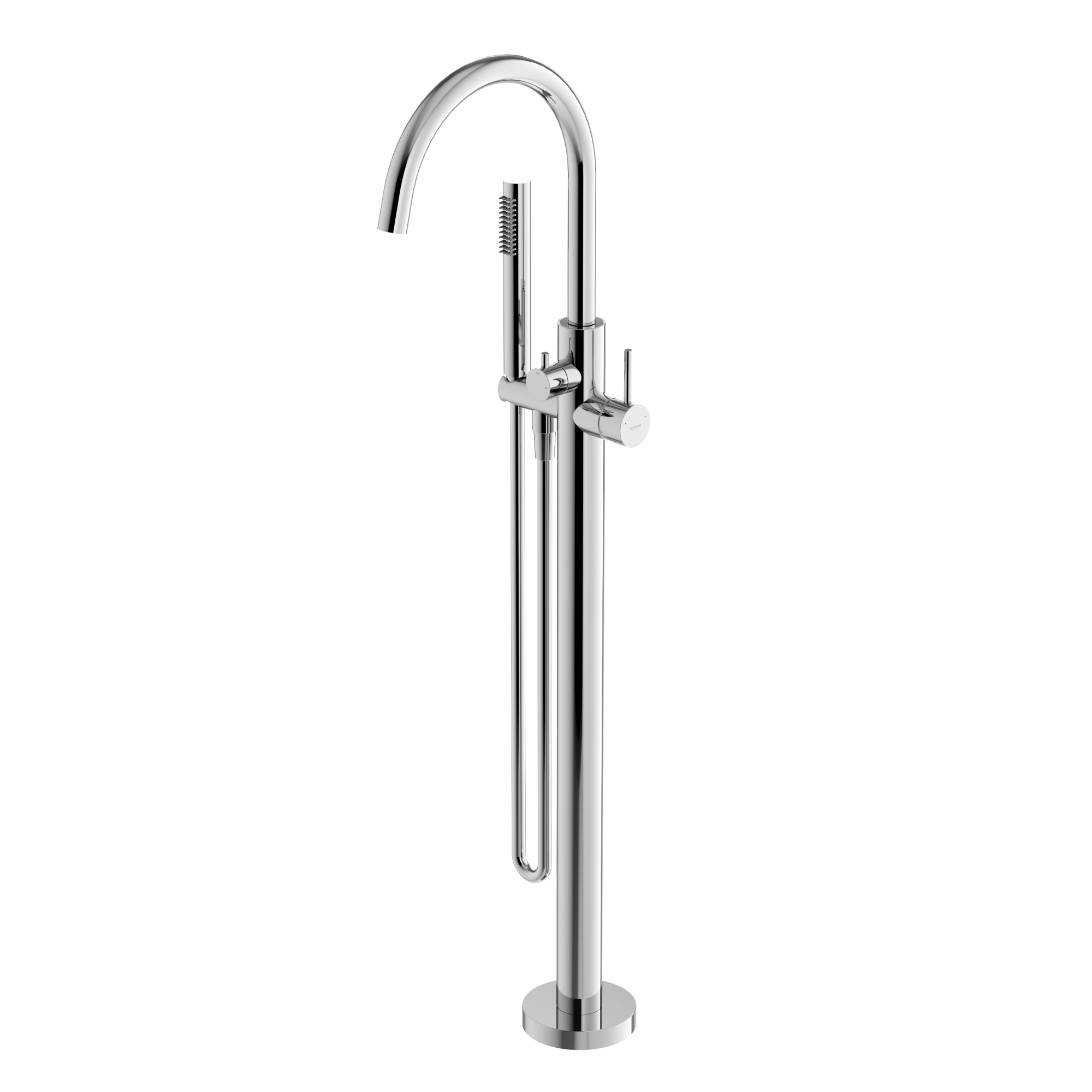 Смеситель для ванны напольный sancos etna, хром, арт. sc9009ch