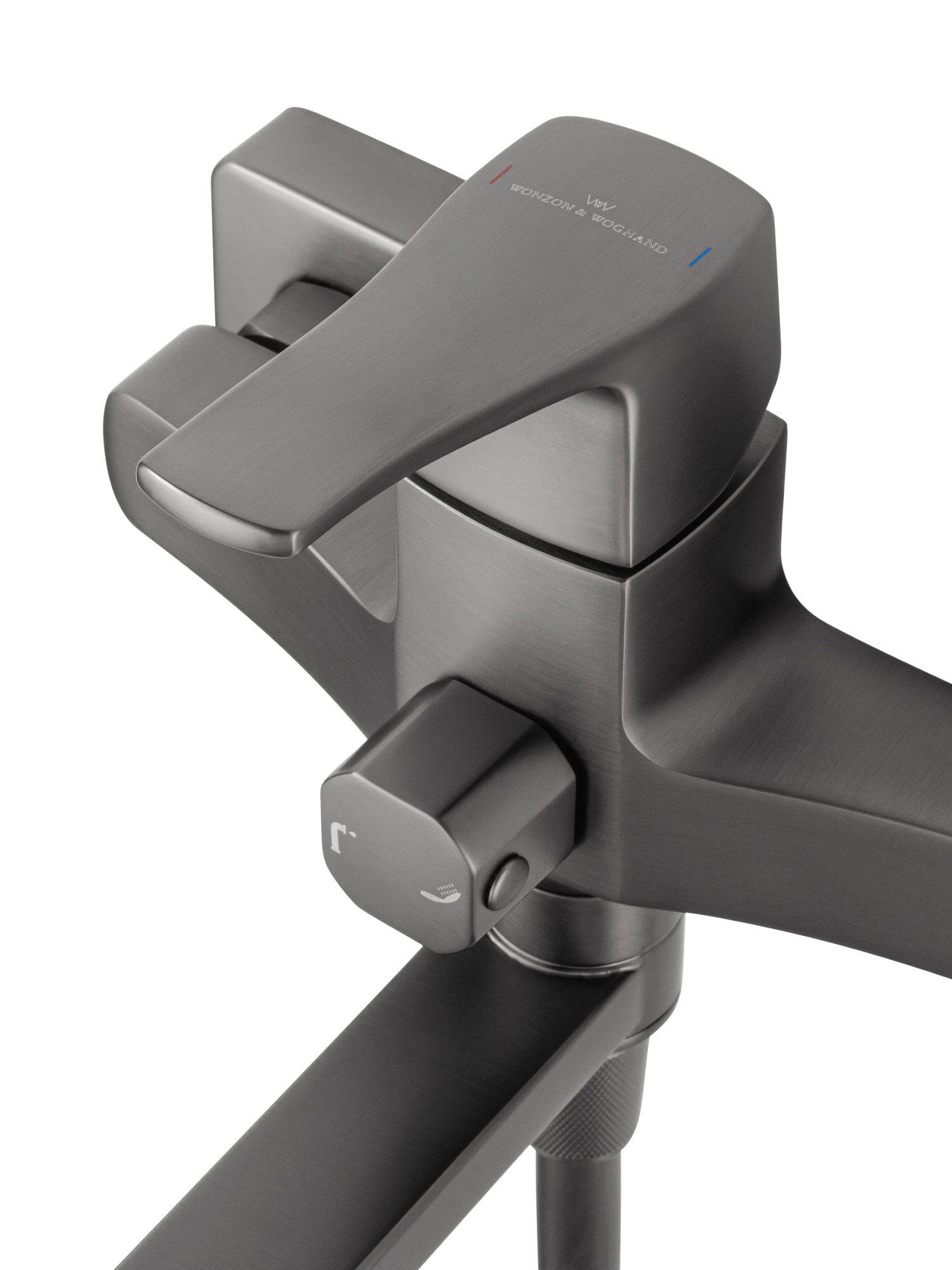 Смеситель для ванны wonzon & woghand flex, темный графит (ww-639906-bgm)