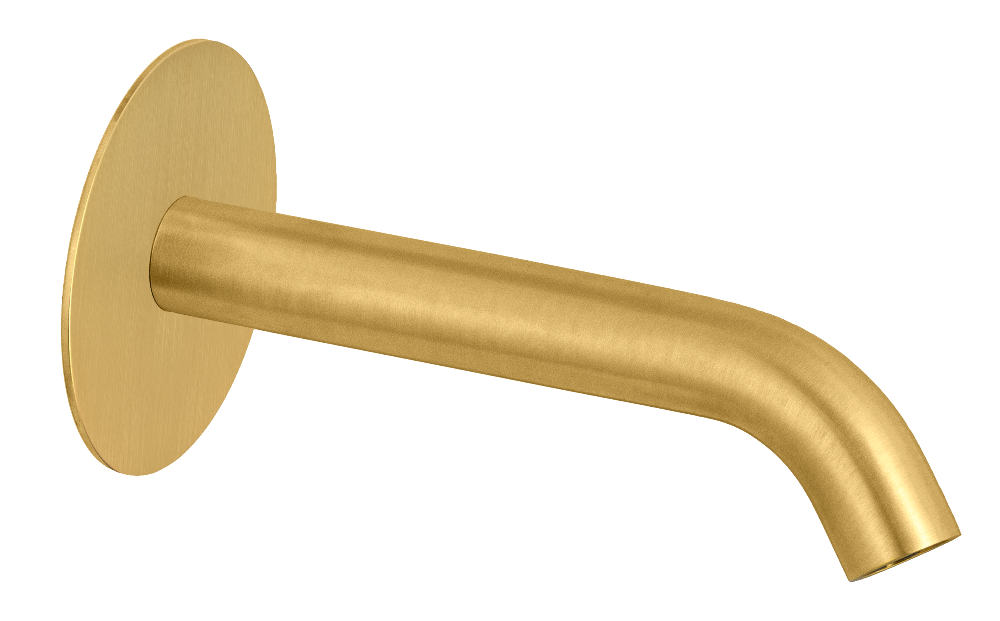 Излив настенный 16 см remer x style 91xf90bg, золото брашированное