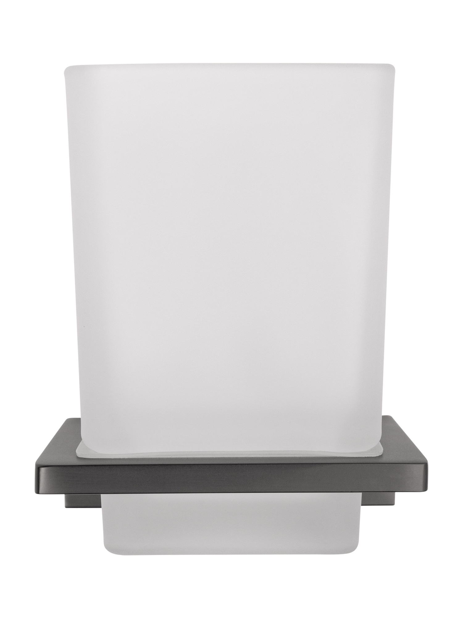 Стакан для зубных щеток с держателем wonzon & woghand eclipse, темный графит (ww-9121-bgm)