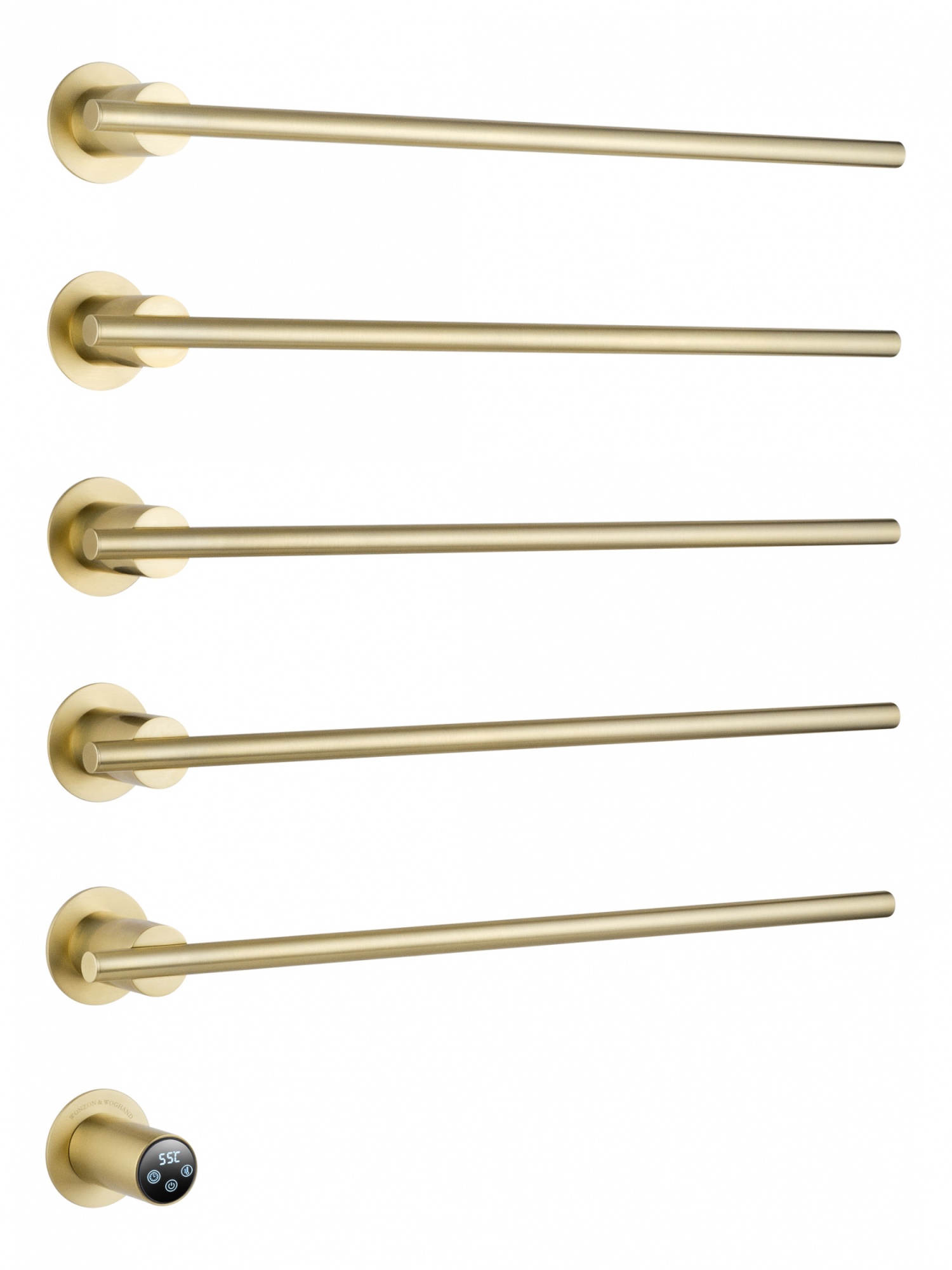 Полотенцесушитель электрический встраиваемый wonzon & woghand dortmund, брашированное золото (ww-a365-bg)