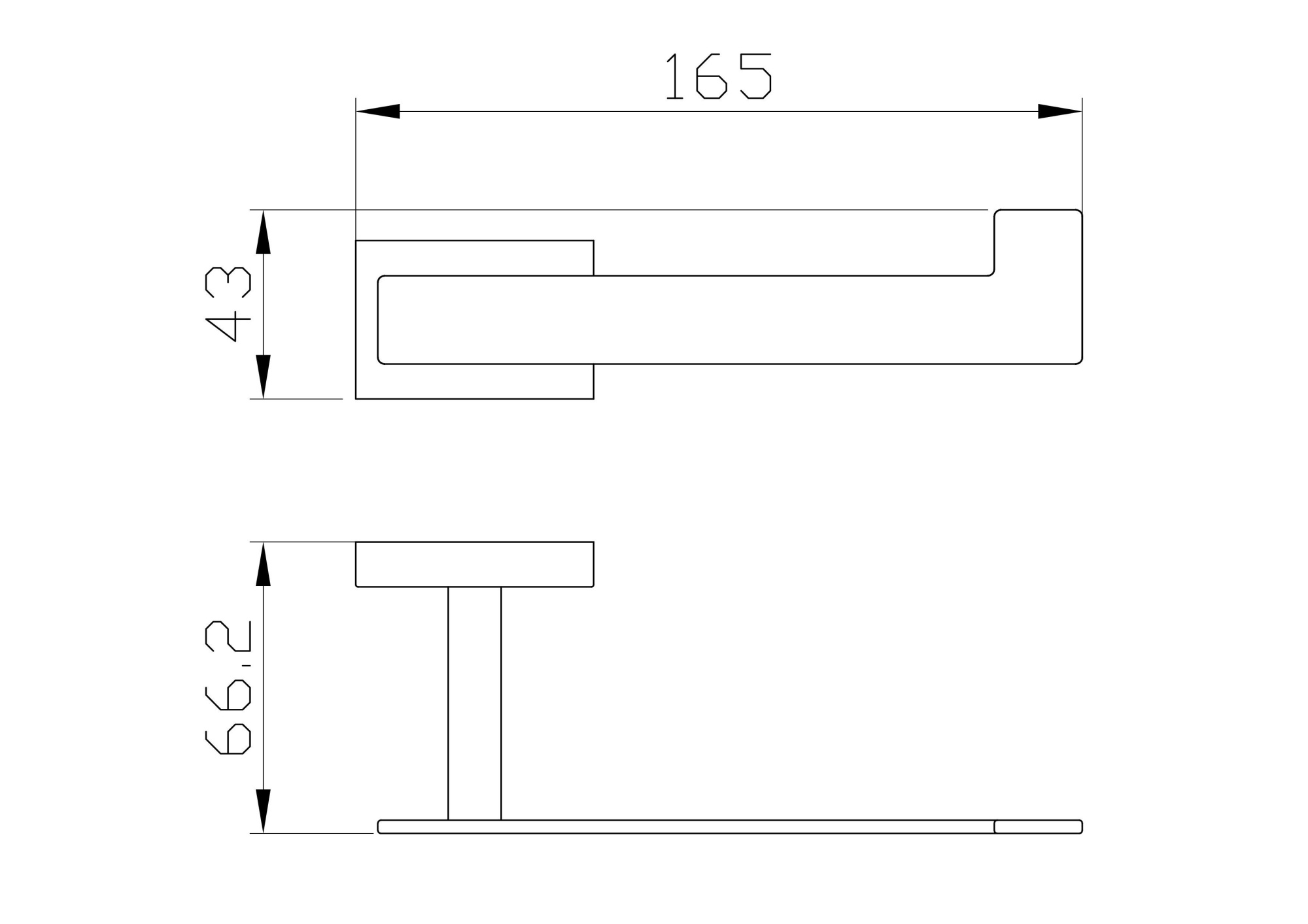 Держатель для туалетной бумаги без крышки wonzon & woghand flat, хром (ww-9716)