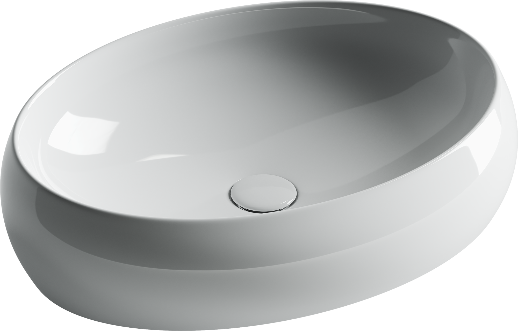 Умывальник чаша накладная овальная element 560x390x150мм