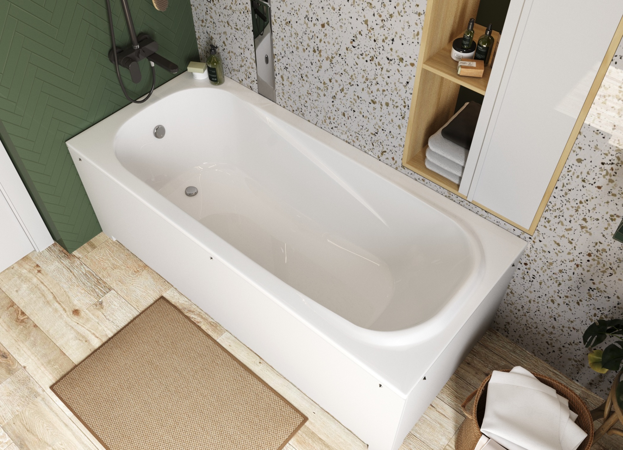 Ванна "alfa 170b silk" 1700х750