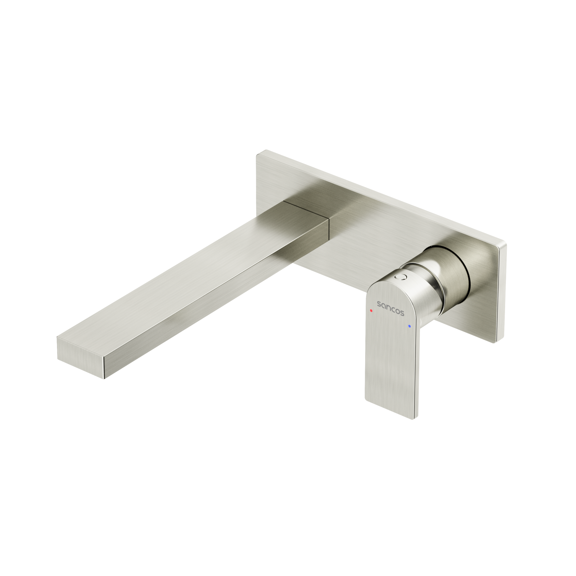 Смеситель для раковины SANCOS Studio c внутренней частью, брашированный никель, PVD покрытие, арт. SC9017BN