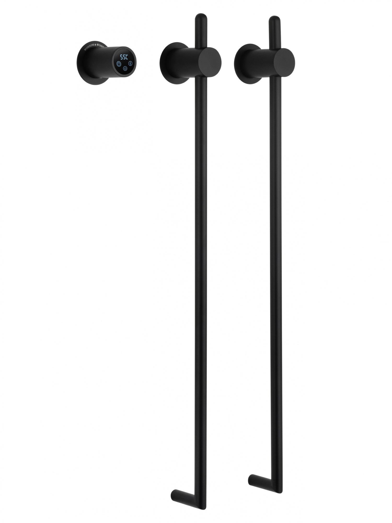 Полотенцесушитель электрический встраиваемый wonzon & woghand leipzig, черный матовый (ww-al3621-mb)