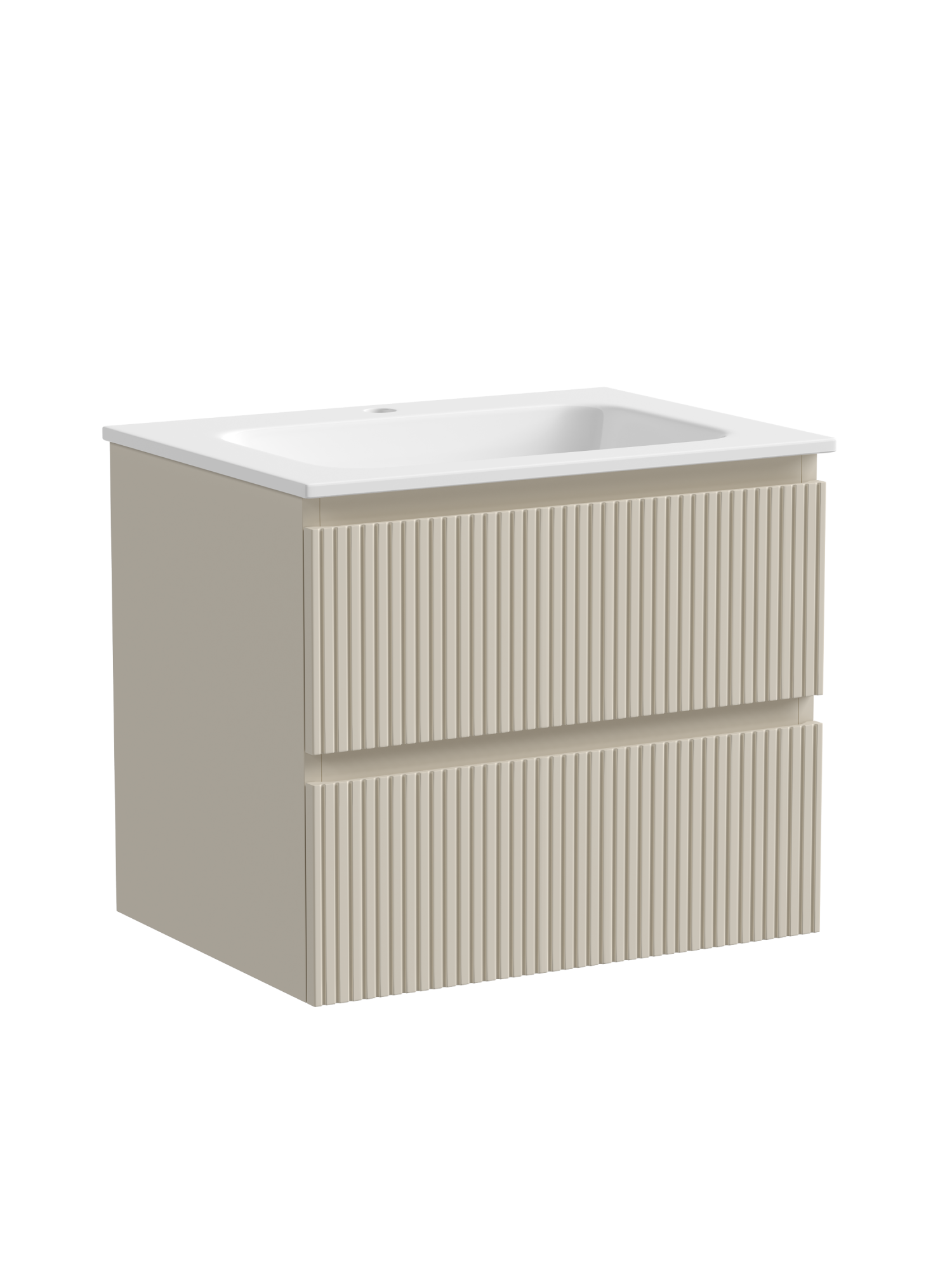 Тумба подвесная sancos snob t 590х445х500, c двумя ящиками оснащенными доводчиками, beige soft , арт.snt60ce