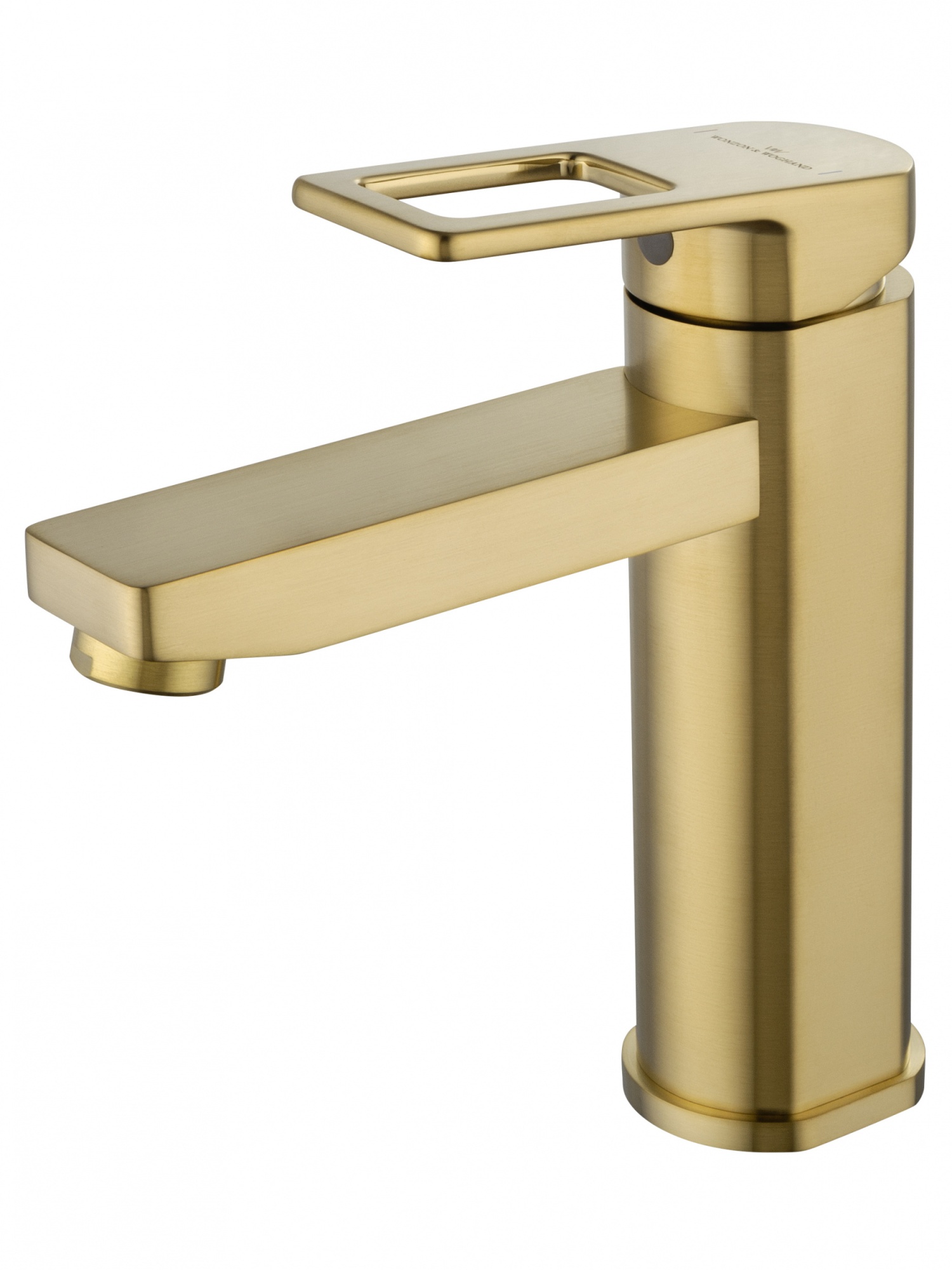 Смеситель для раковины wonzon & woghand frame, брашированное золото (ww-88139010-bg)