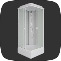 квадратные душевые боксы