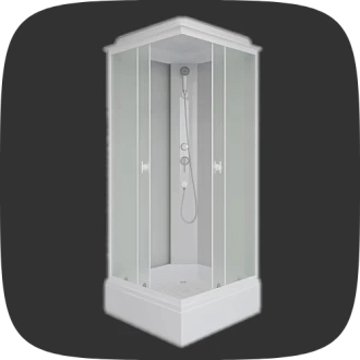 квадратные душевые боксы