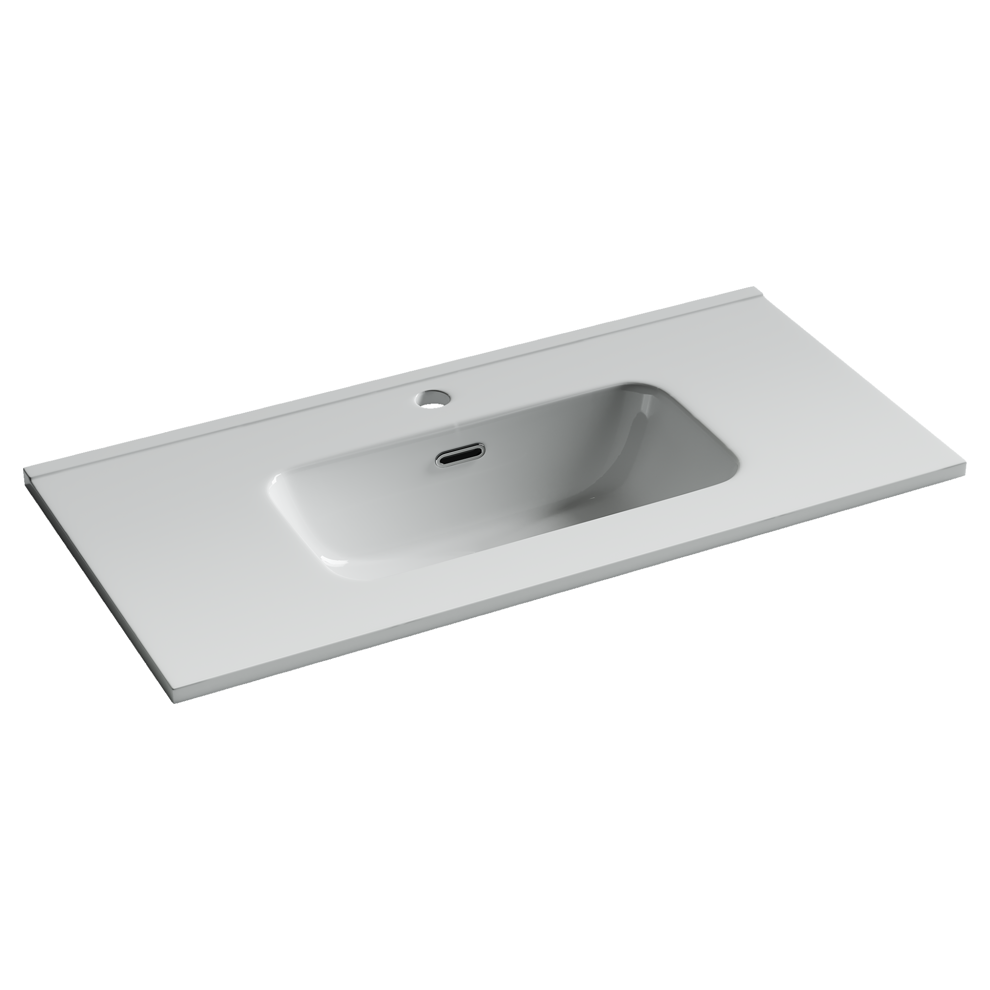 CN7026 Раковина мебельная накладная Compact 810x395x170, цвет белый