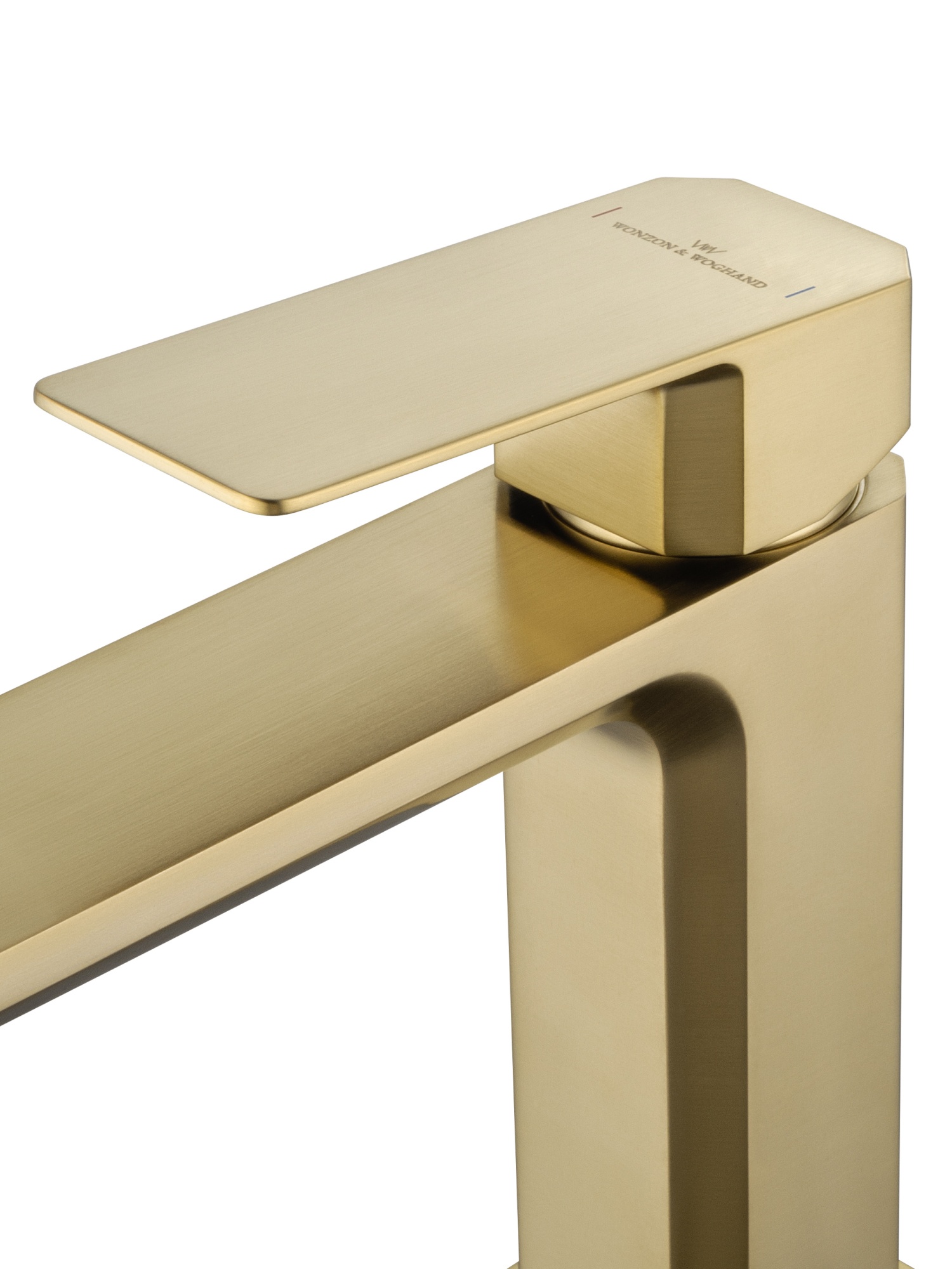 Смеситель для раковины wonzon & woghand diamond, брашированное золото (ww-88139011-bg)