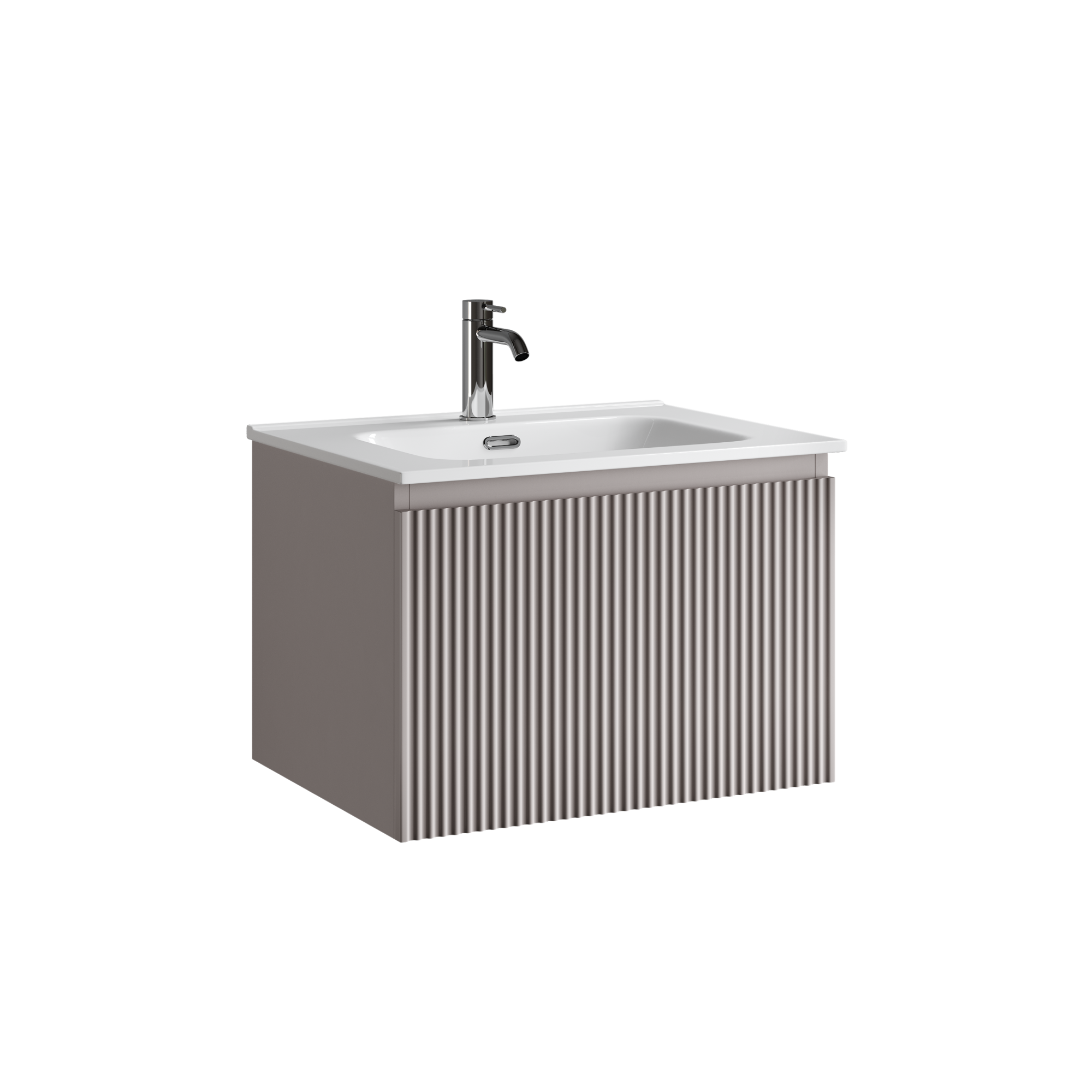 Тумба подвесная SANCOS Snob R 1.0 590х445х406, c одним ящиком оснащенным доводчиками, Doha Soft , арт. SNR1.060SM