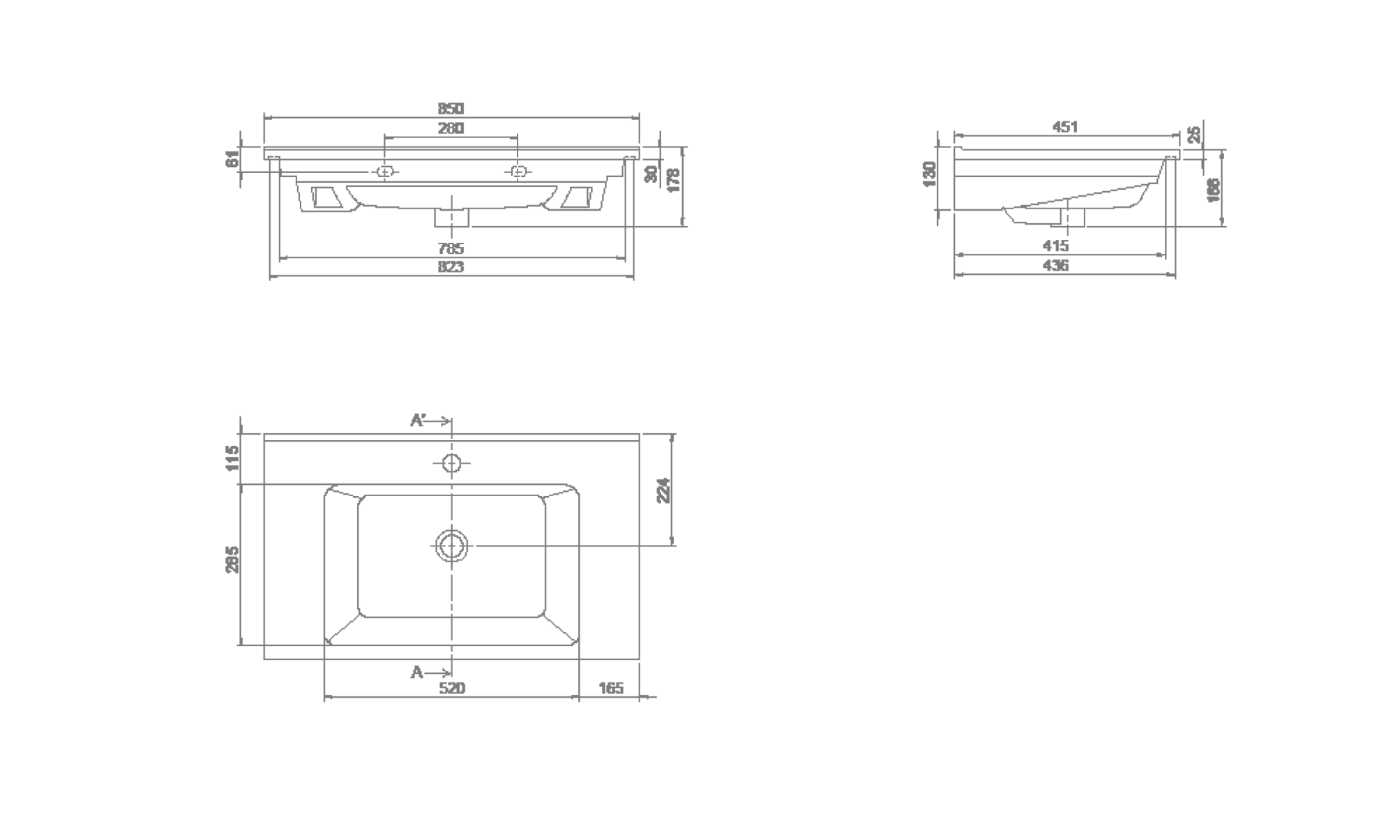 Раковина-столешница armadi art capolda 876-085, белая mw