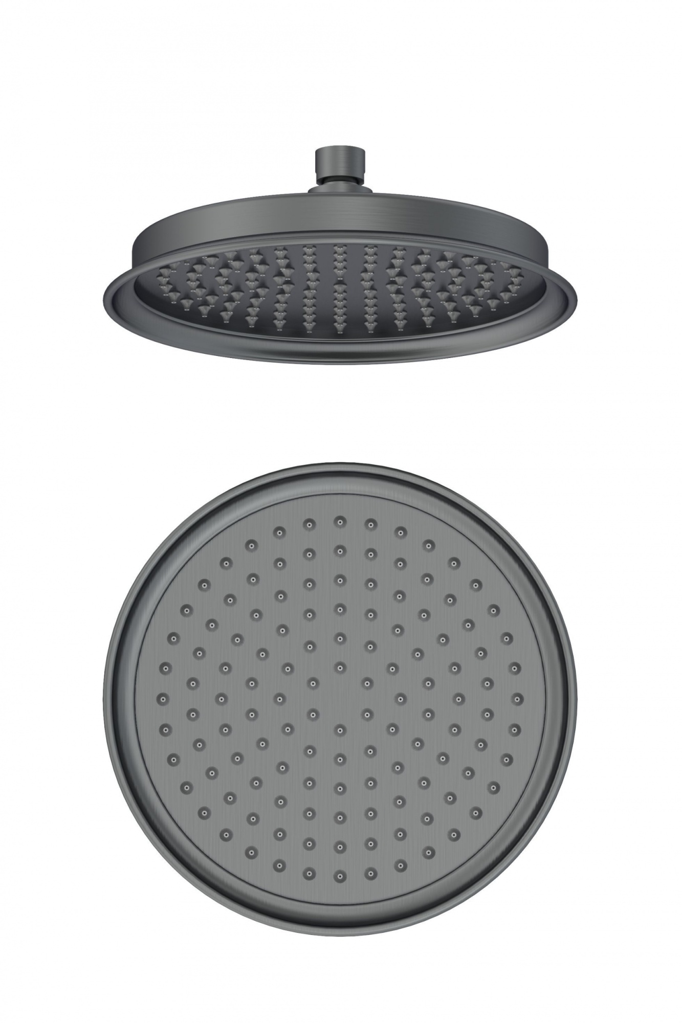 Верхний душ wonzon & woghand, темный графит (ww-88dp05-bgm)