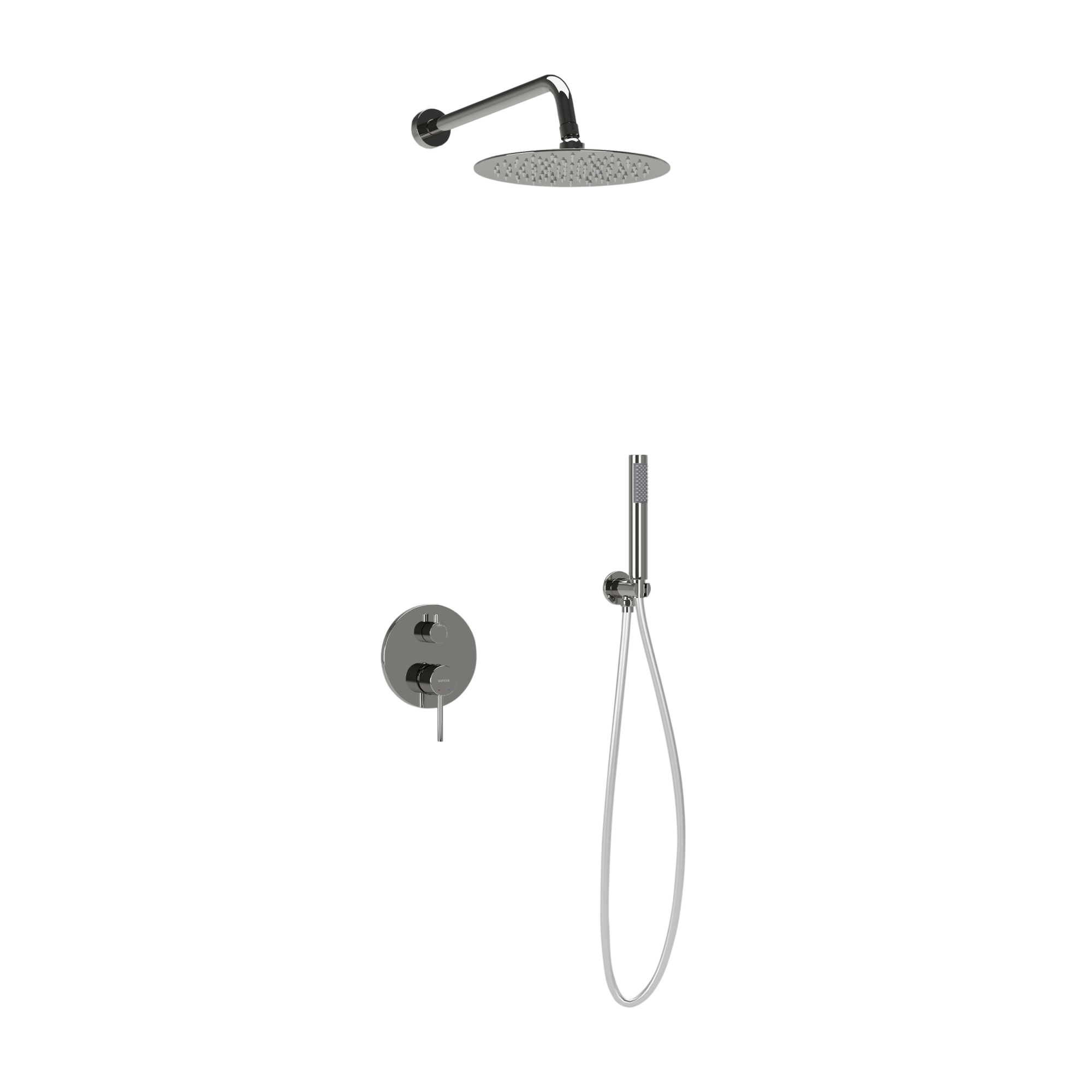 Душевой комплект sancos select встраиваемый для душа, цвет хром, арт. sc3003ch