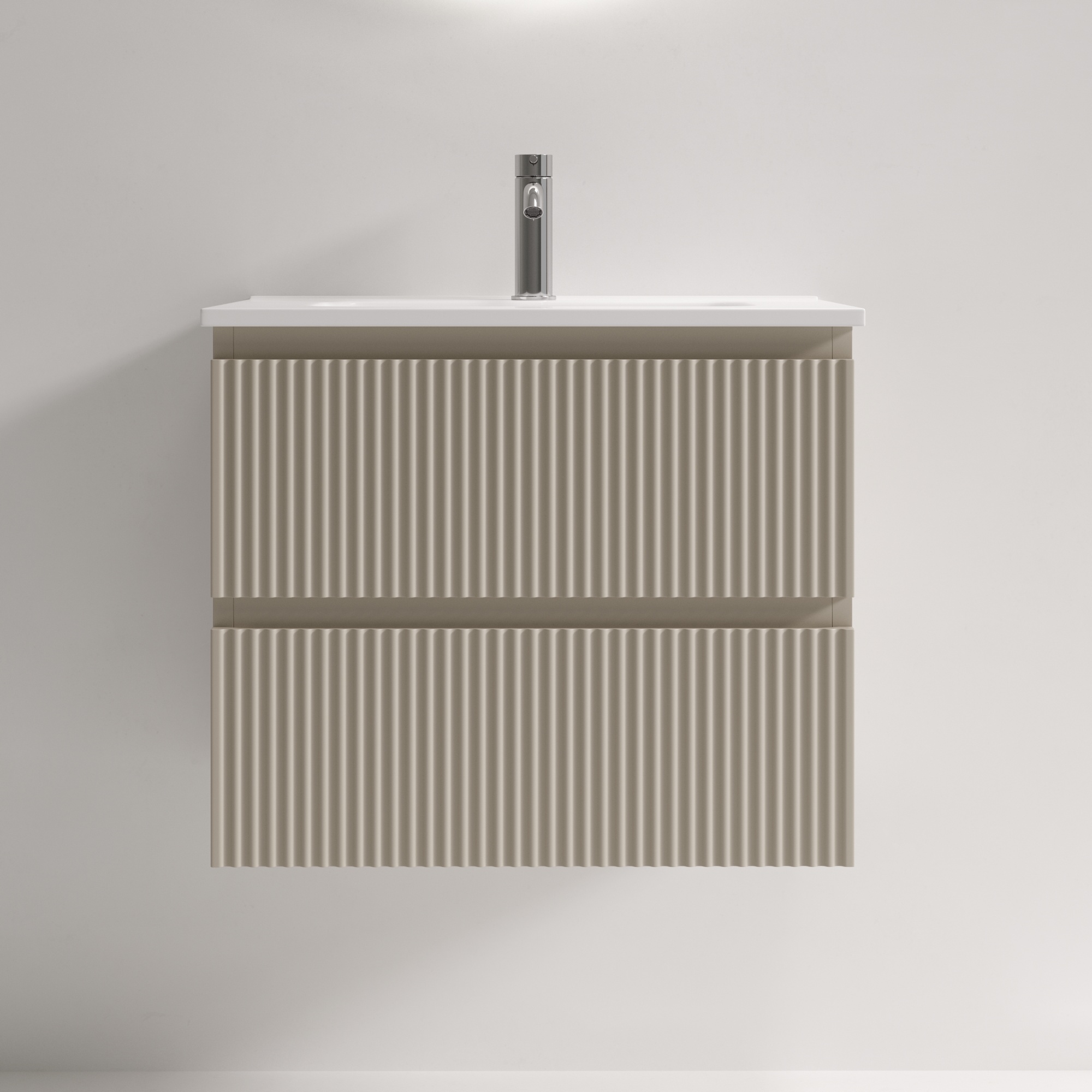 Тумба подвесная SANCOS Snob R 590х390х500, c двумя ящиками оснащенными доводчиками, Beige Soft , арт.SNR60/39CE