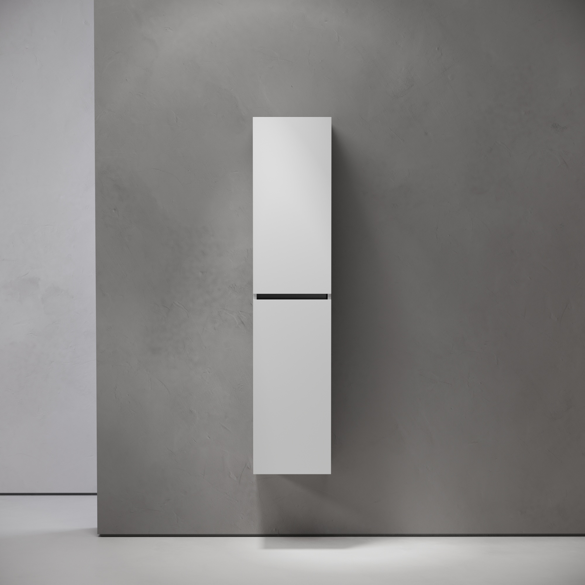 Шкаф-пенал sancos urban подвесной белый глянец, 350х300х1600 мм, арт. pur35w