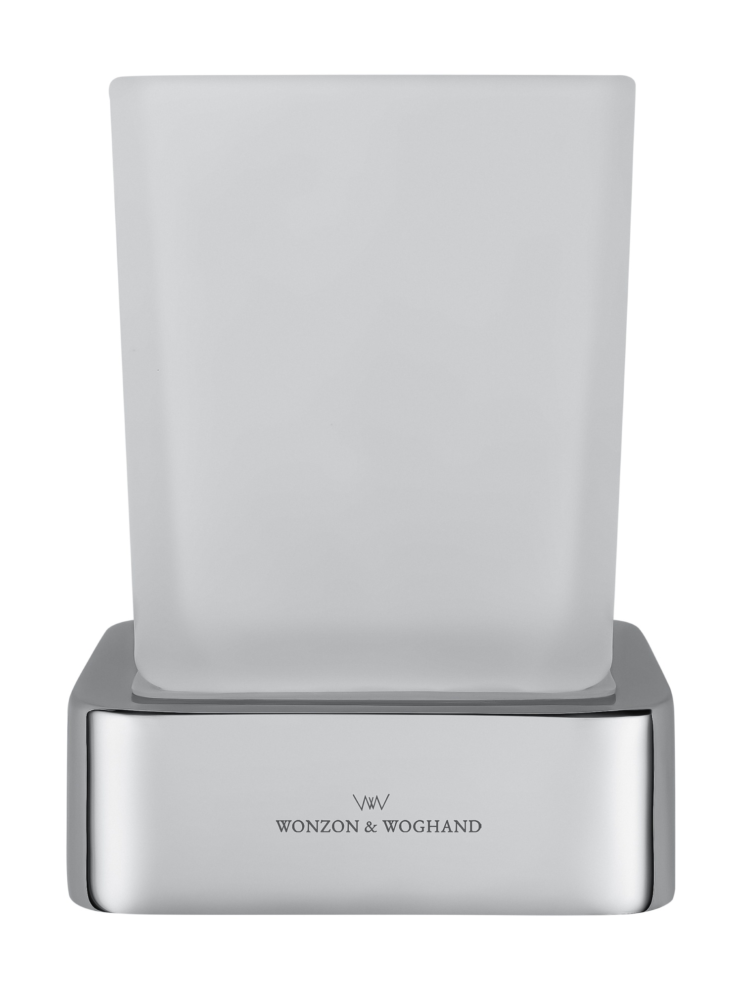 Стакан для зубных щеток с держателем wonzon & woghand lotte, хром (ww-8321)