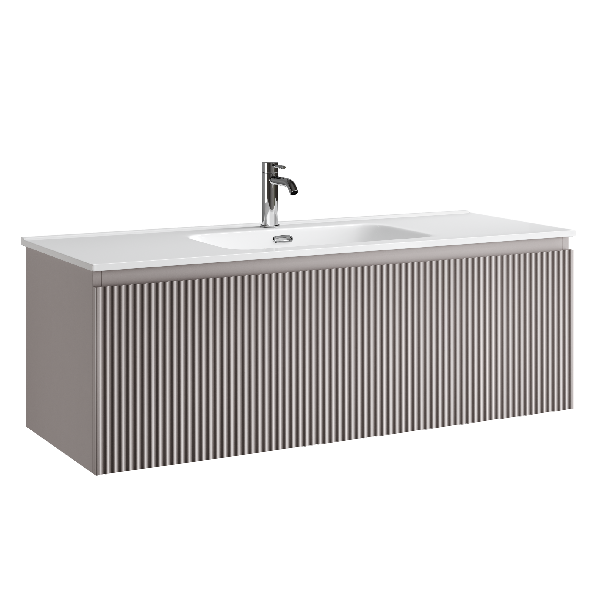 Тумба подвесная SANCOS Snob R 1.0 1195х445х406, c одним ящиком оснащенным доводчиками, Doha Soft , арт.SNR1.0120SM