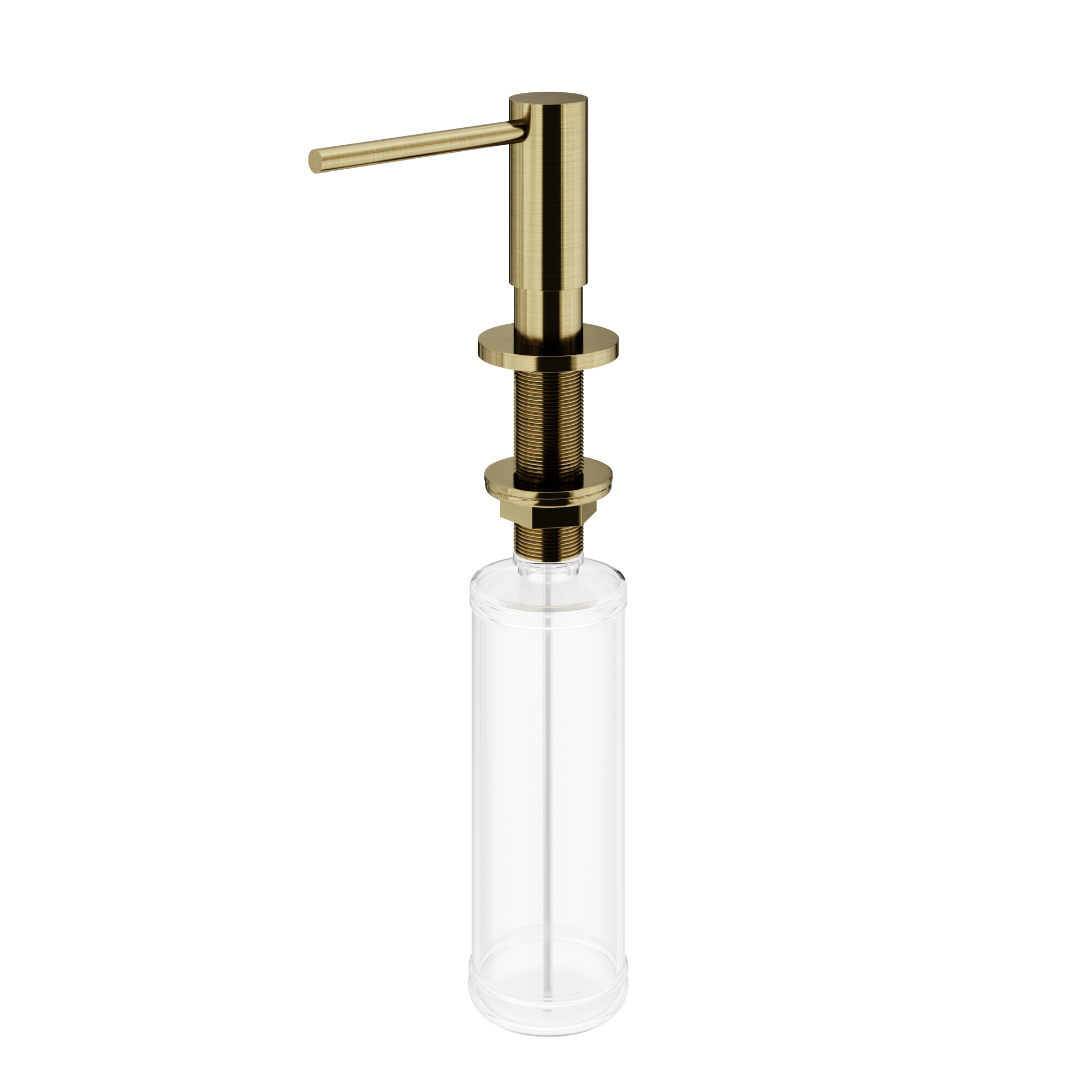 Дозатор для кухонной мойки Sancos, объем 500 мл, цвет брашированное золото, арт. SC40100BG