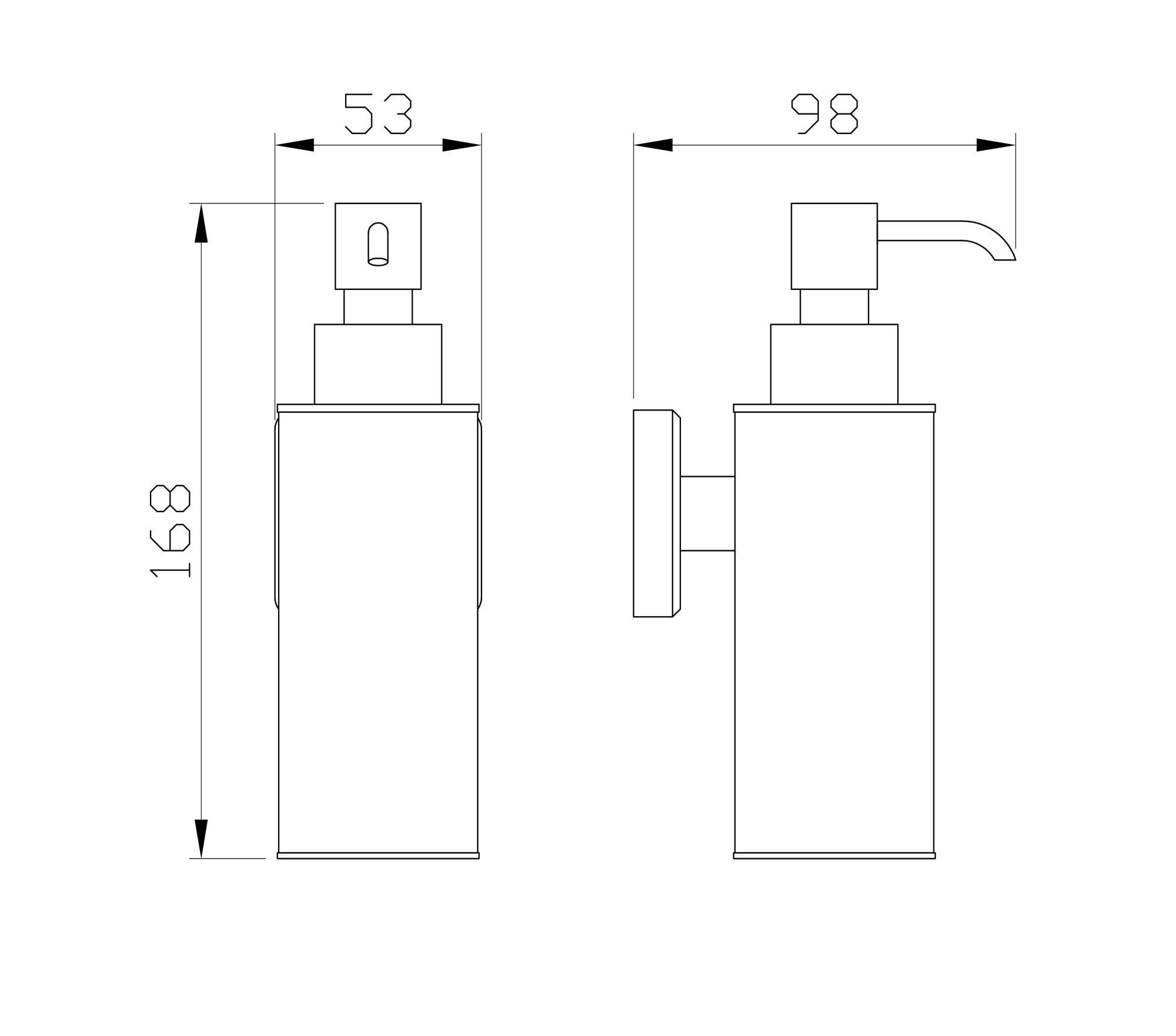 Дозатор мыла wonzon & woghand roma, бронза (ww-7232)