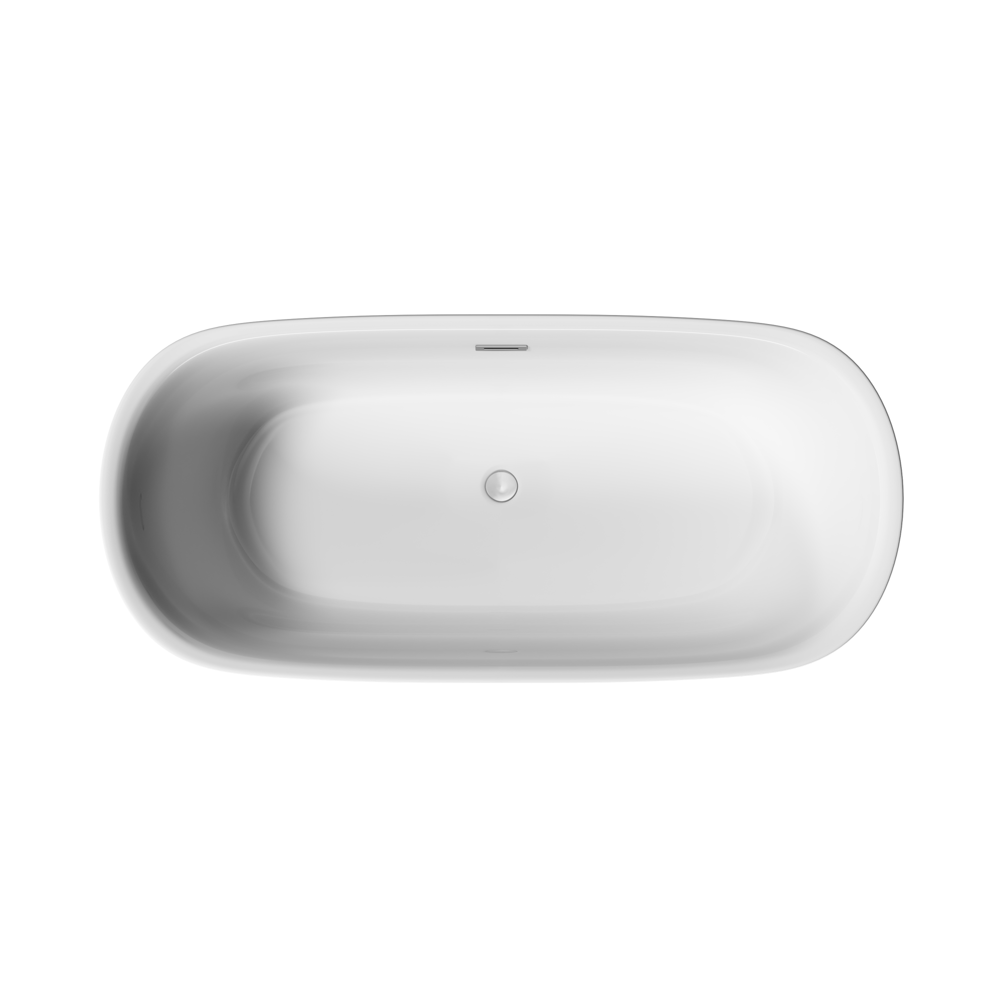 Ванна viva акриловая отдельностоящая; цвет белый; размер 1700*800*600мм; слив-перелив донный клапан "click-clack" в комплекте, хром арт. fb08