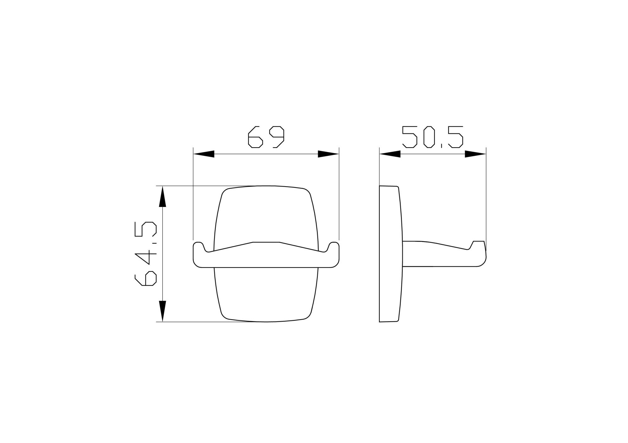 Двойной крючок для ванной wonzon & woghand porto, хром (ww-1501)