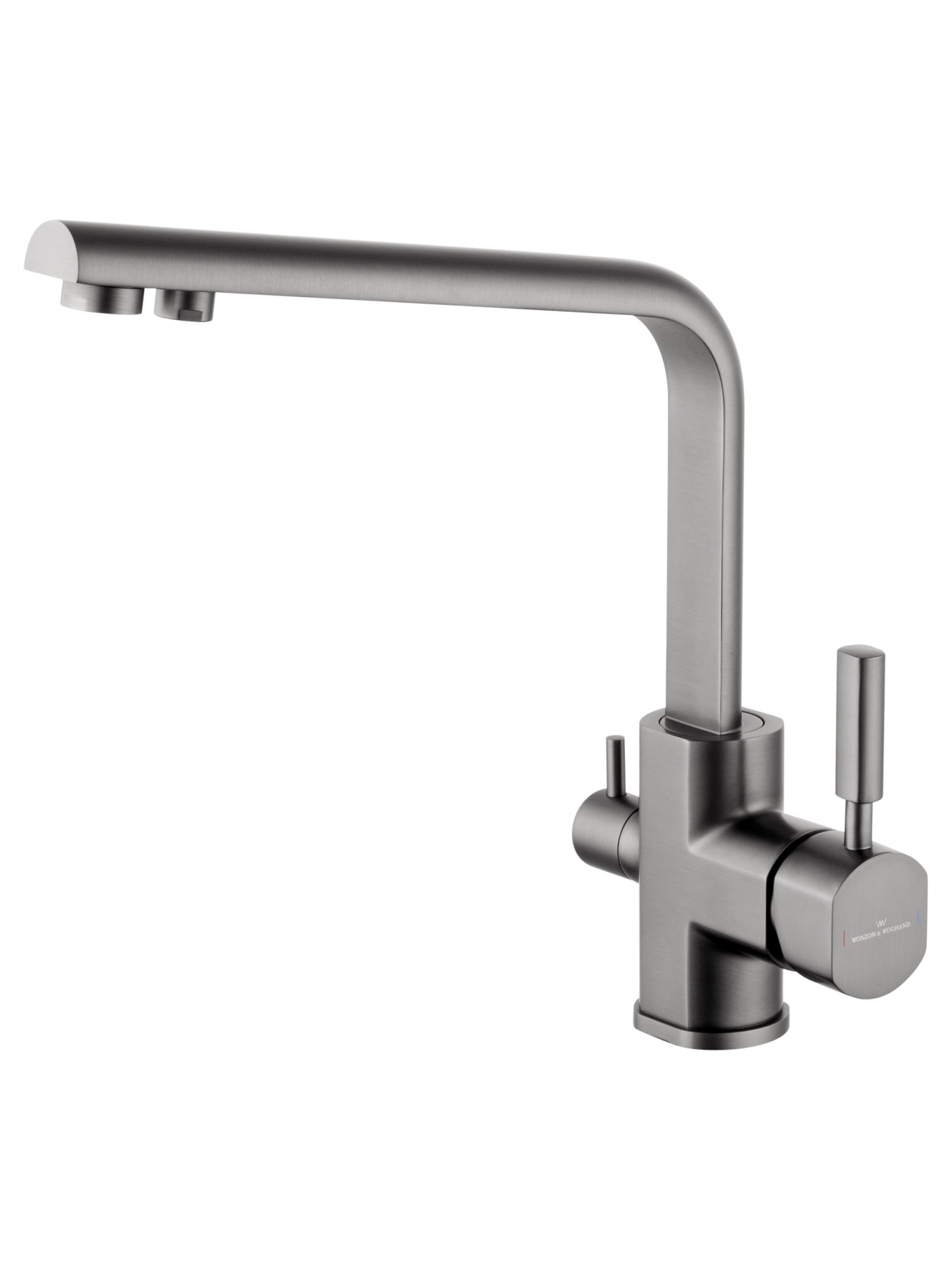 Смеситель для кухни с подключением фильтра wonzon & woghand, темный графит (ww-88458003-bgm)