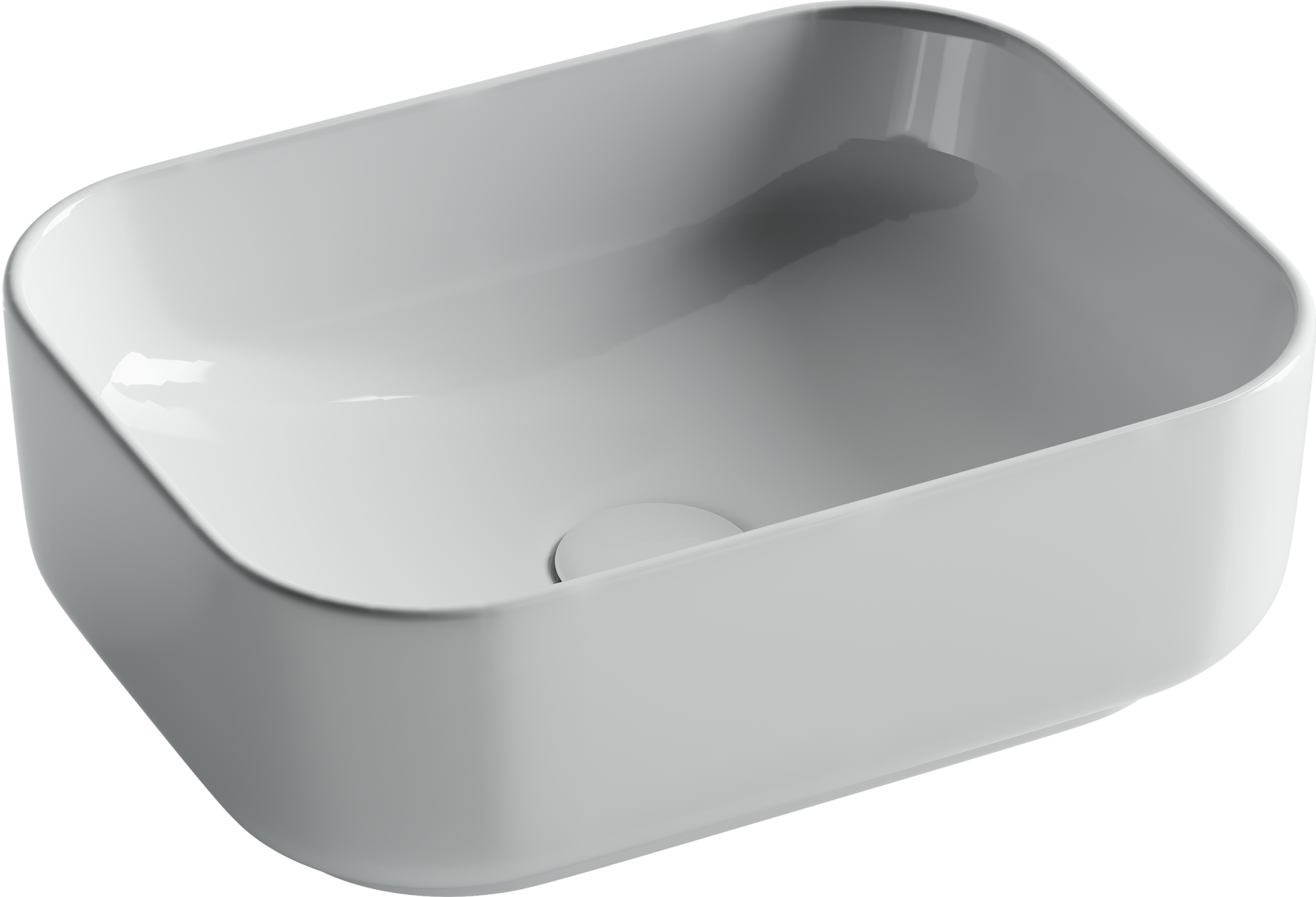 Умывальник чаша накладная прямоугольная element 400x305x140мм