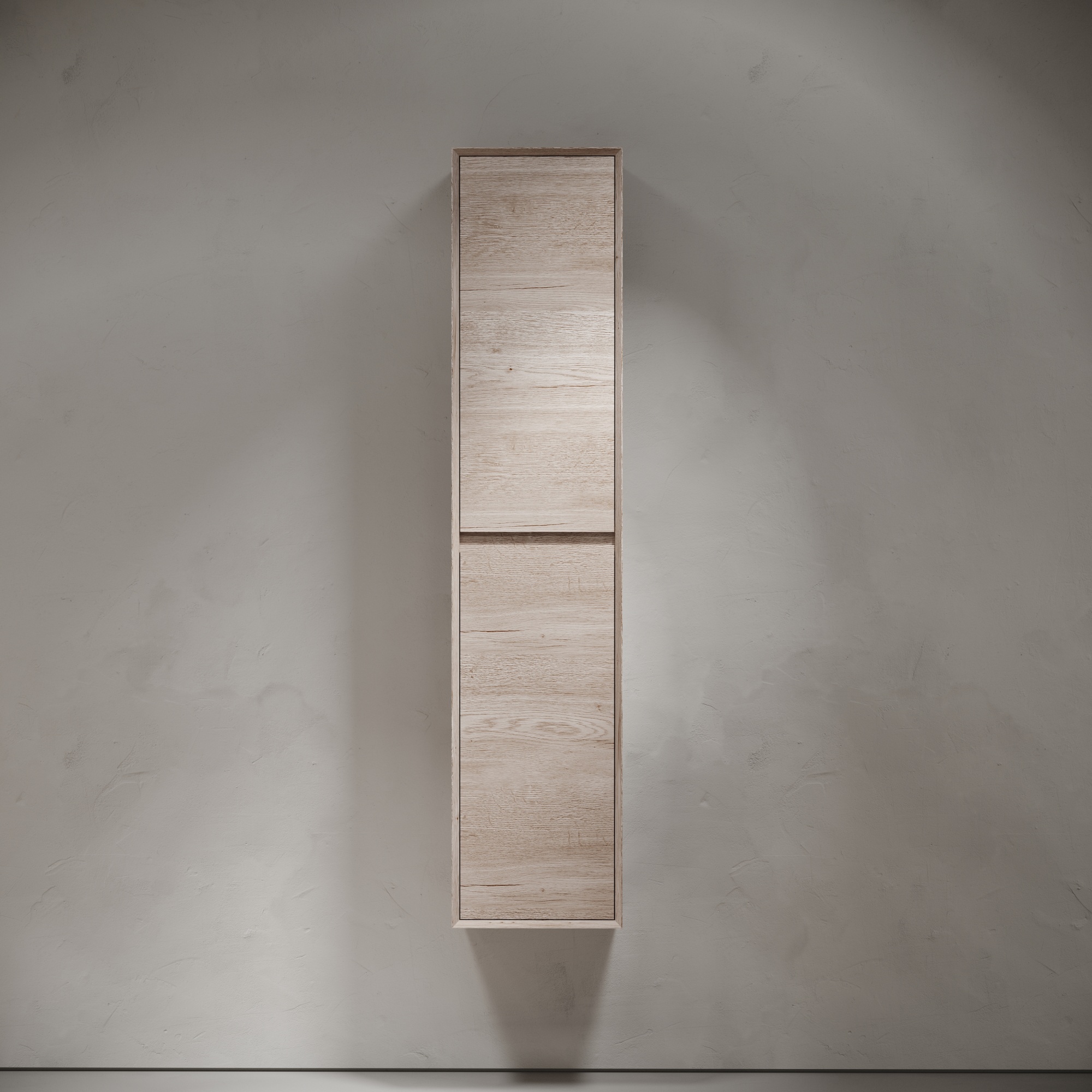 Шкаф-пенал подвесной sancos marmi 1.0/marmi 2.0 350х300х1600 мм, цвет дуб галифакс натуральный, арт. pmr35eg