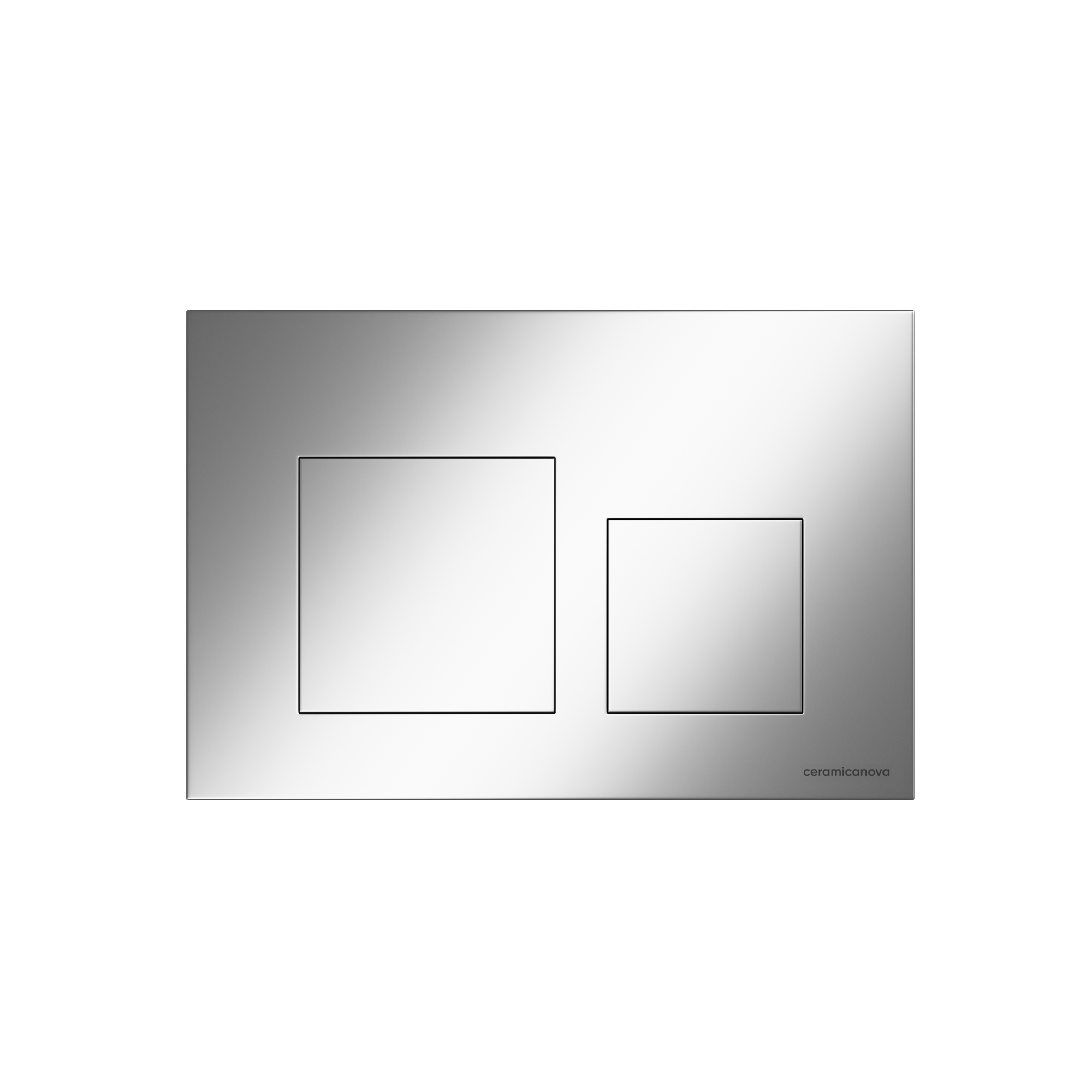 Кнопка смыва balance, клавиши square, цвет хром матовый, арт. cn12-002m