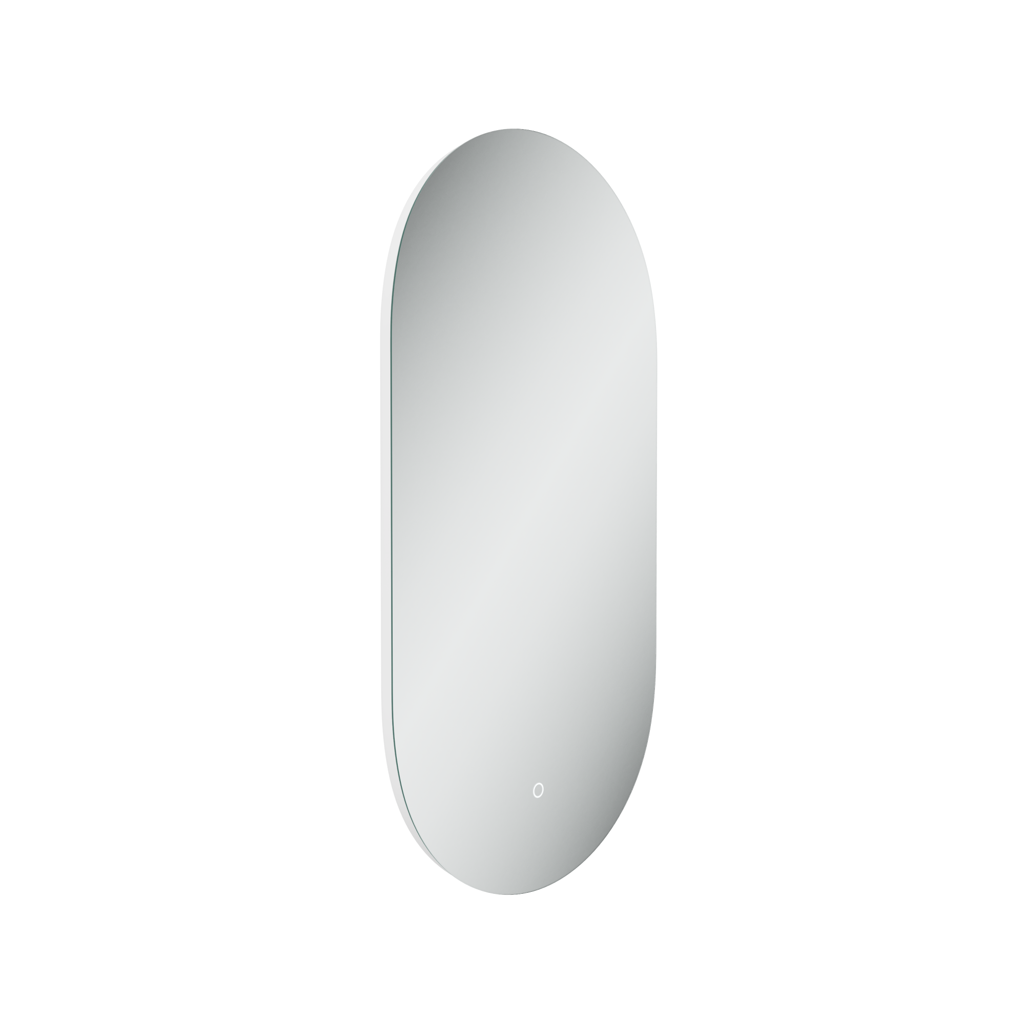 Зеркало для ванной комнаты sancos oval, фоновая подсветка 450х900 с сенсорным управлением на прикосновение, арт. ov45c