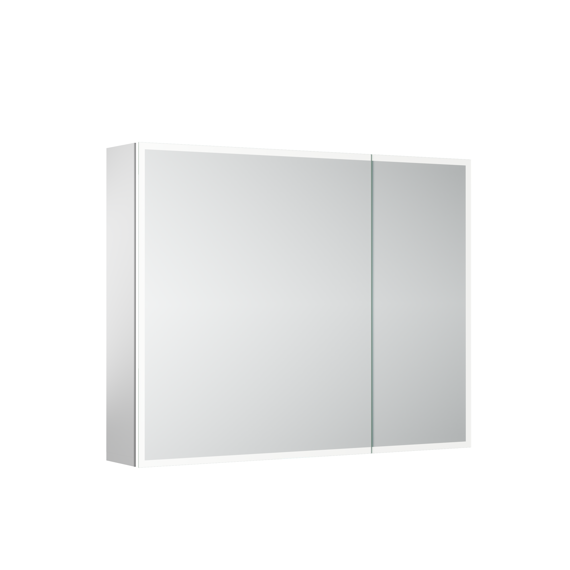 Зеркальный шкаф для ванной комнаты из алюминия sancos evoke 900x700х136 мм с led подсветкой, арт. sc8090