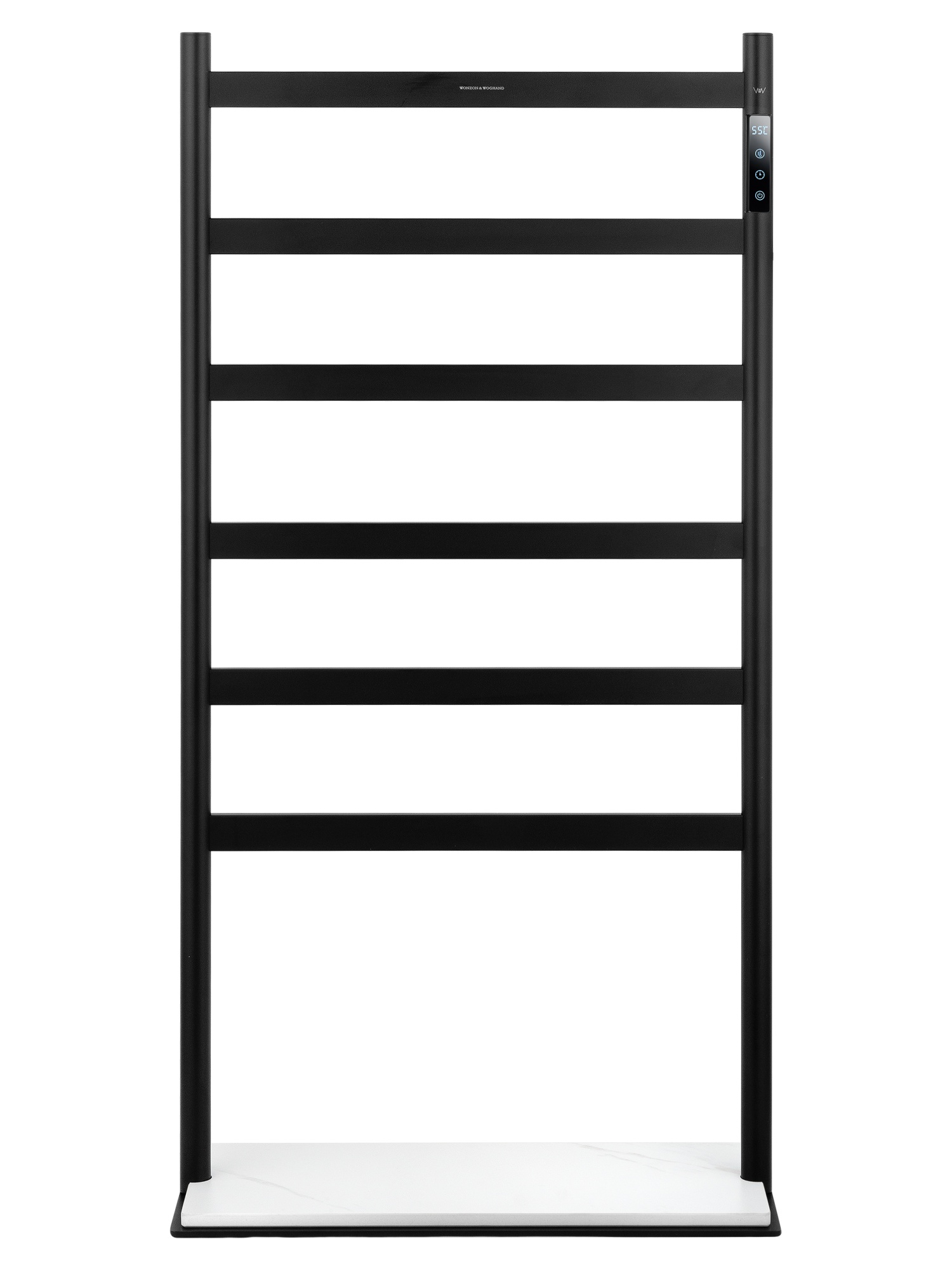 Полотенцесушитель электрический напольный wonzon & woghand essen, черный матовый (ww-a406-mb)