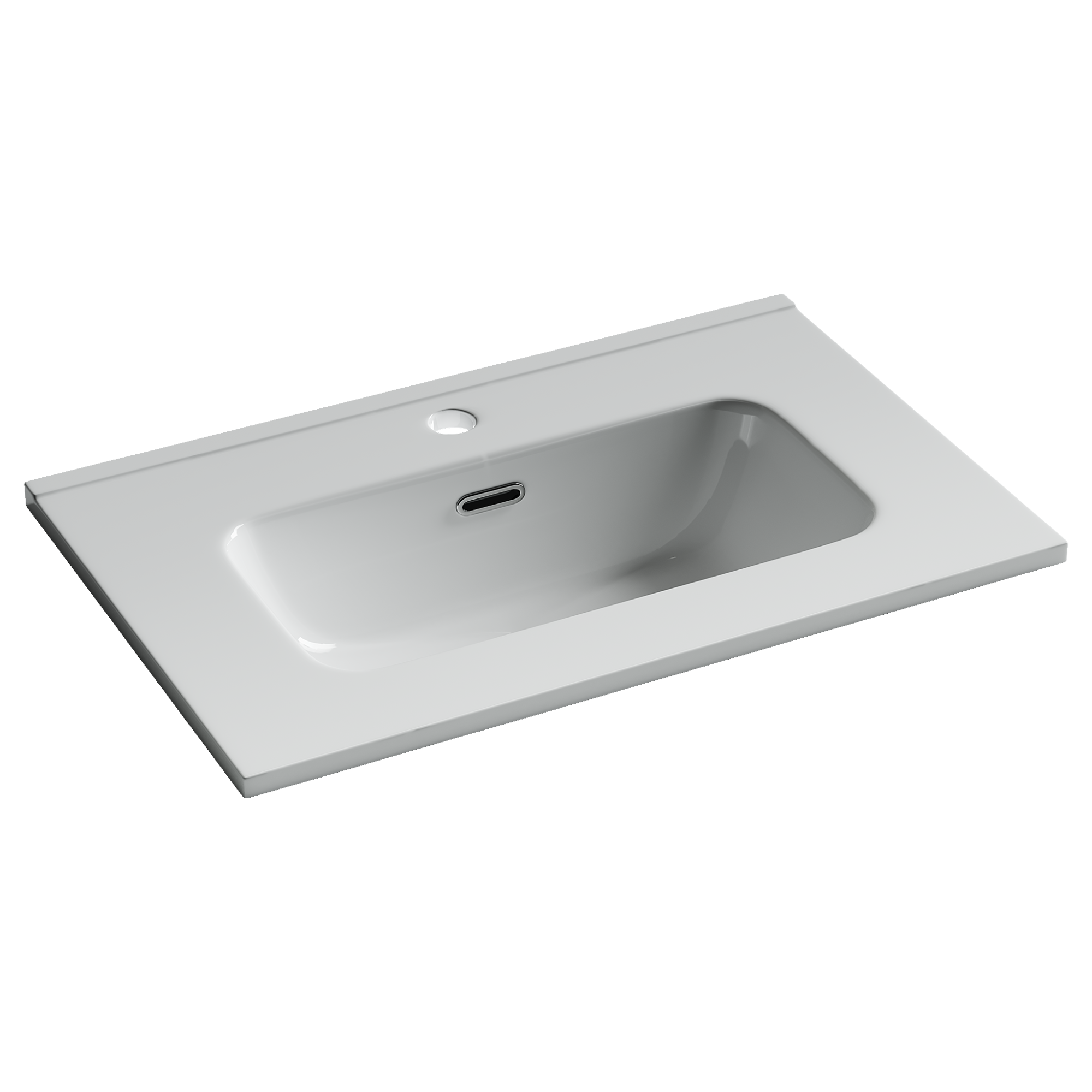 CN7025 Раковина мебельная накладная Compact 610x395x170, цвет белый