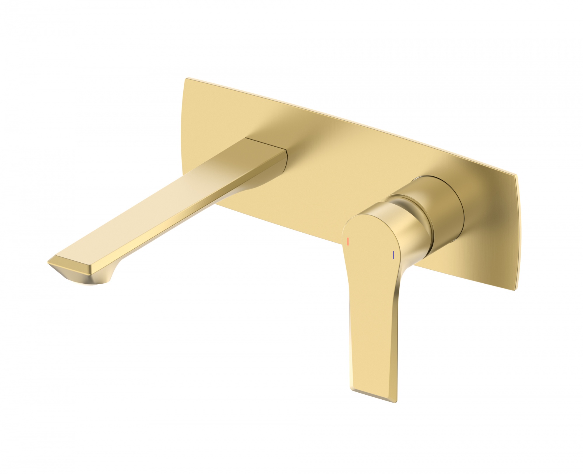 Смеситель для раковины встраиваемый wonzon & woghand brilliant, брашированное золото (ww-88869079-bg)