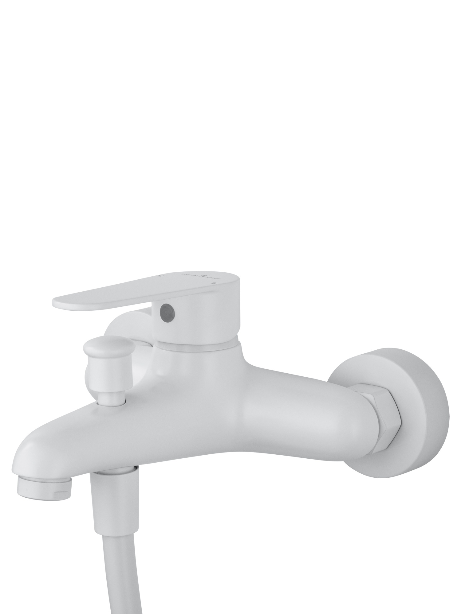 Смеситель для ванны с душевым гарнитуром wonzon & woghand alfa, белый матовый (ww-ae3201-mw)