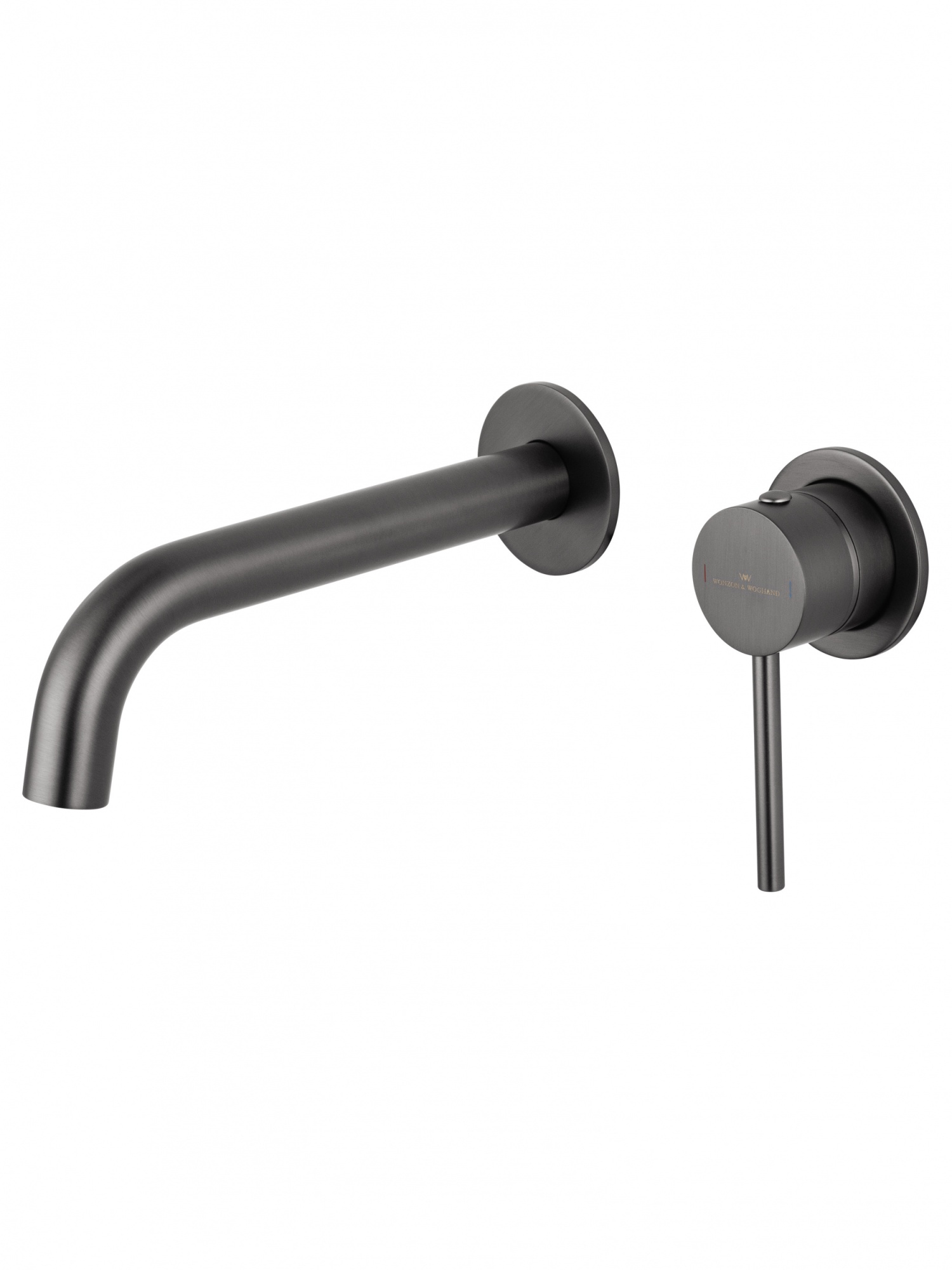 Смеситель для раковины встраиваемый wonzon & woghand stick, темный графит (ww-88869017-bgm)