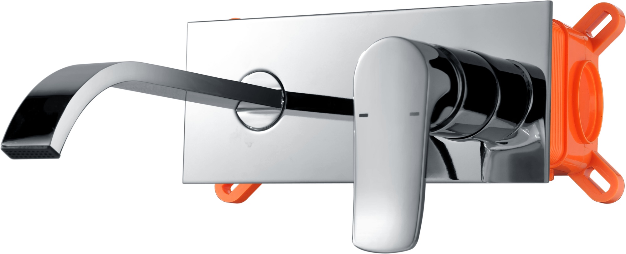 Смеситель для раковины настенный скрытая часть в комплекте imex malta glm021 chrome