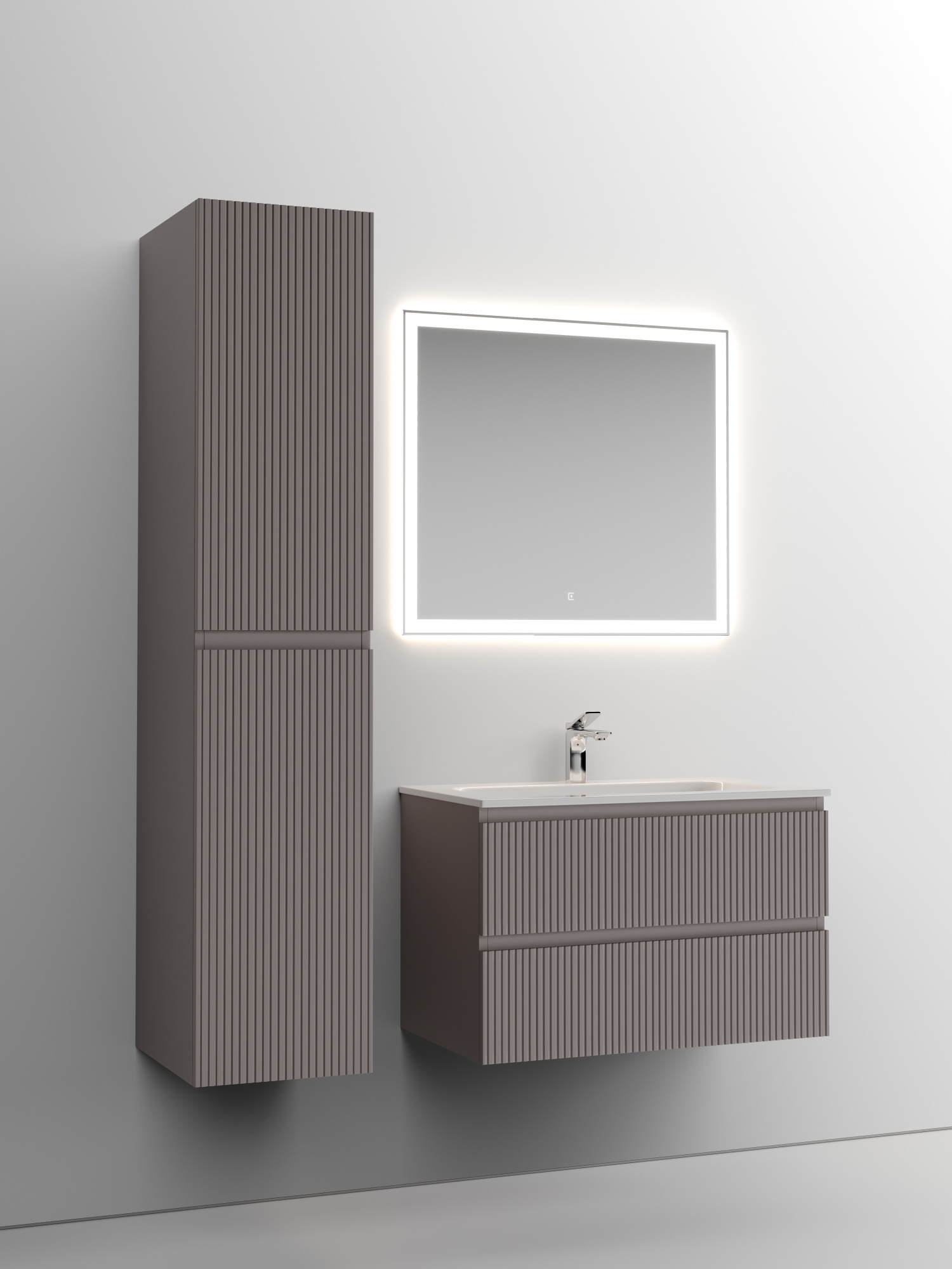 Тумба подвесная sancos snob t 790х445х500, c двумя ящиками оснащенными доводчиками, doha soft, арт.snt80sm