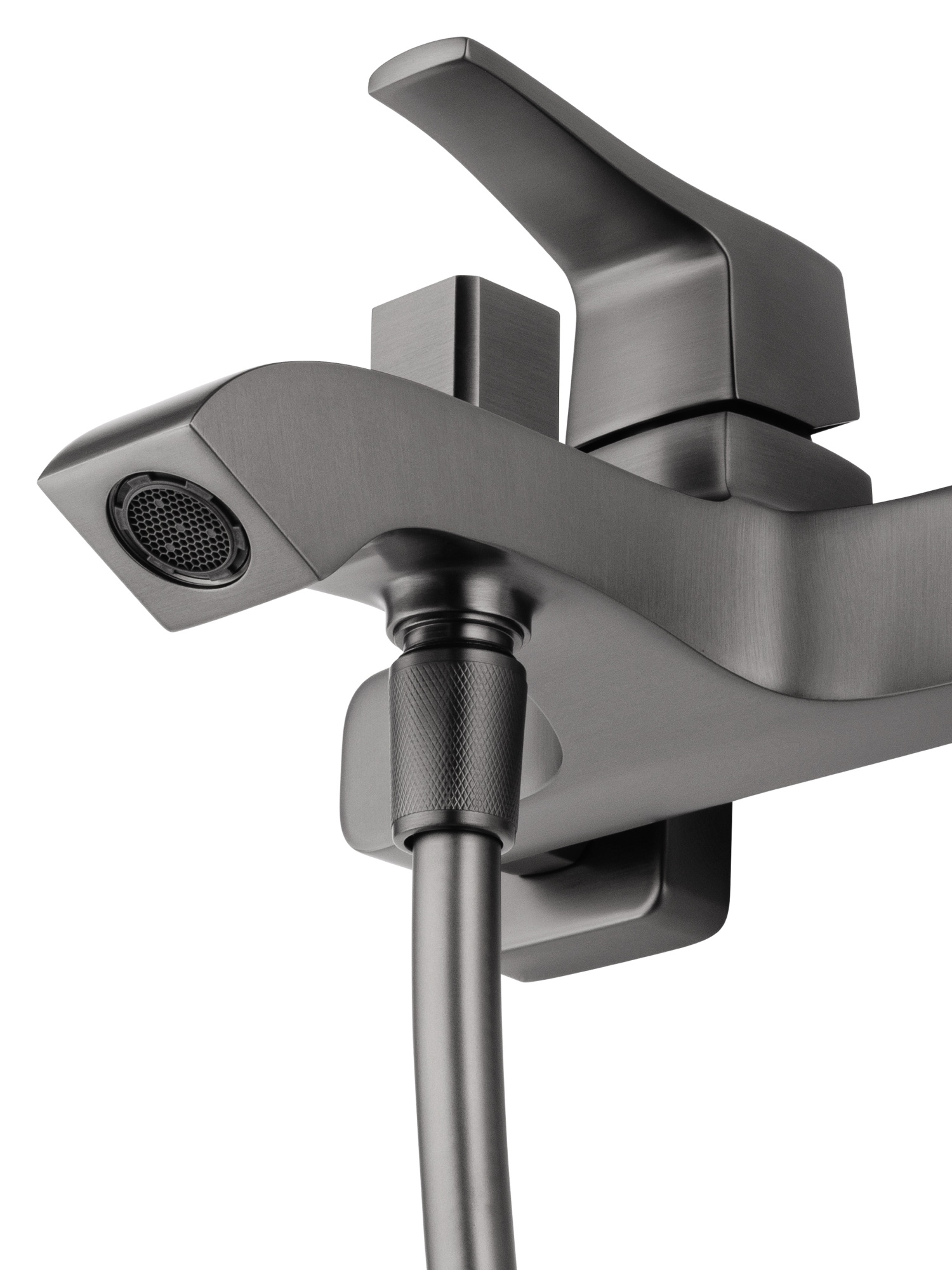 Смеситель для ванны с душем wonzon & woghand flex, темный графит (ww-88037072-bgm)