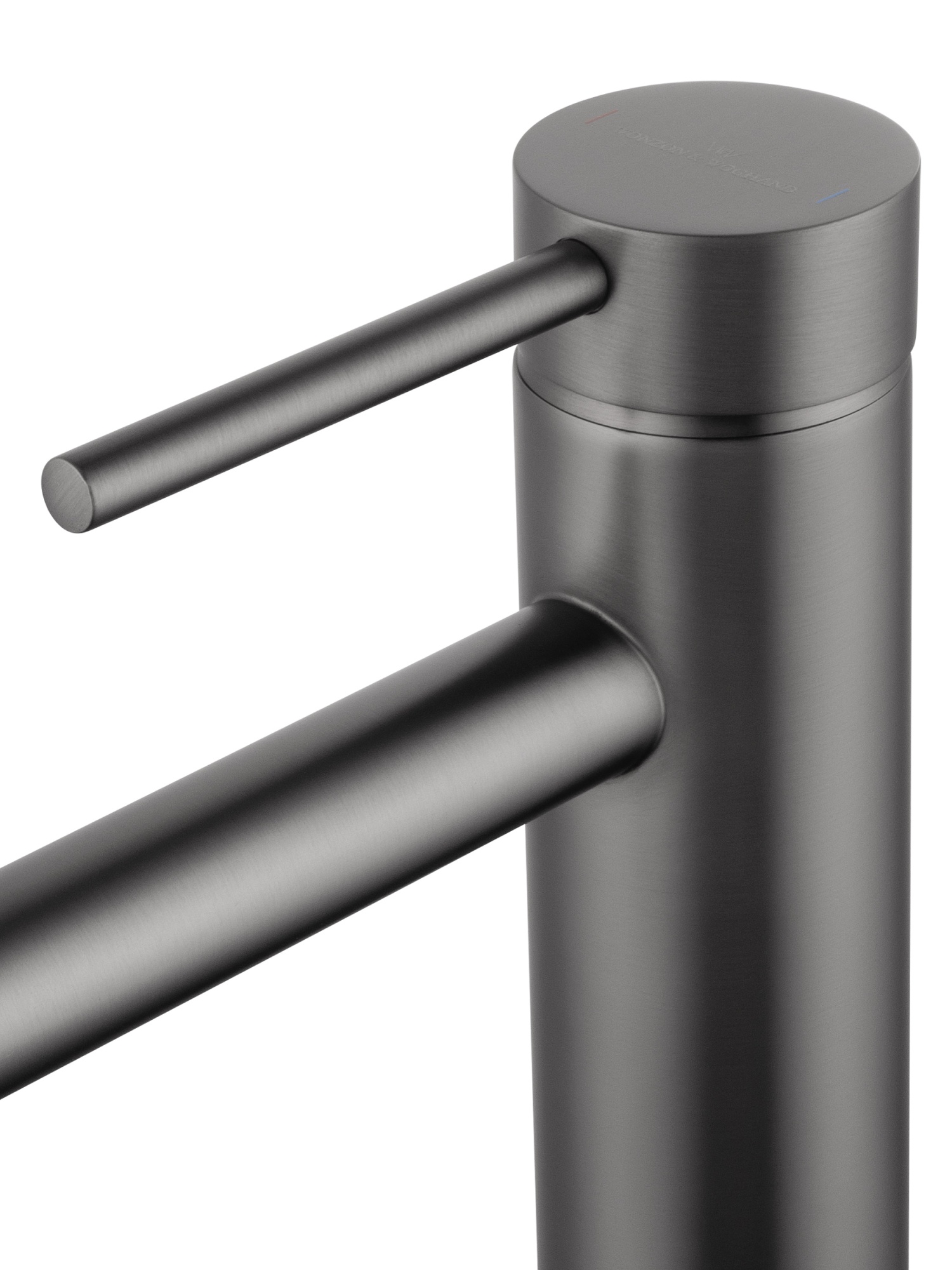 Смеситель для раковины высокий wonzon & woghand stick, темный графит (ww-88239017-bgm)