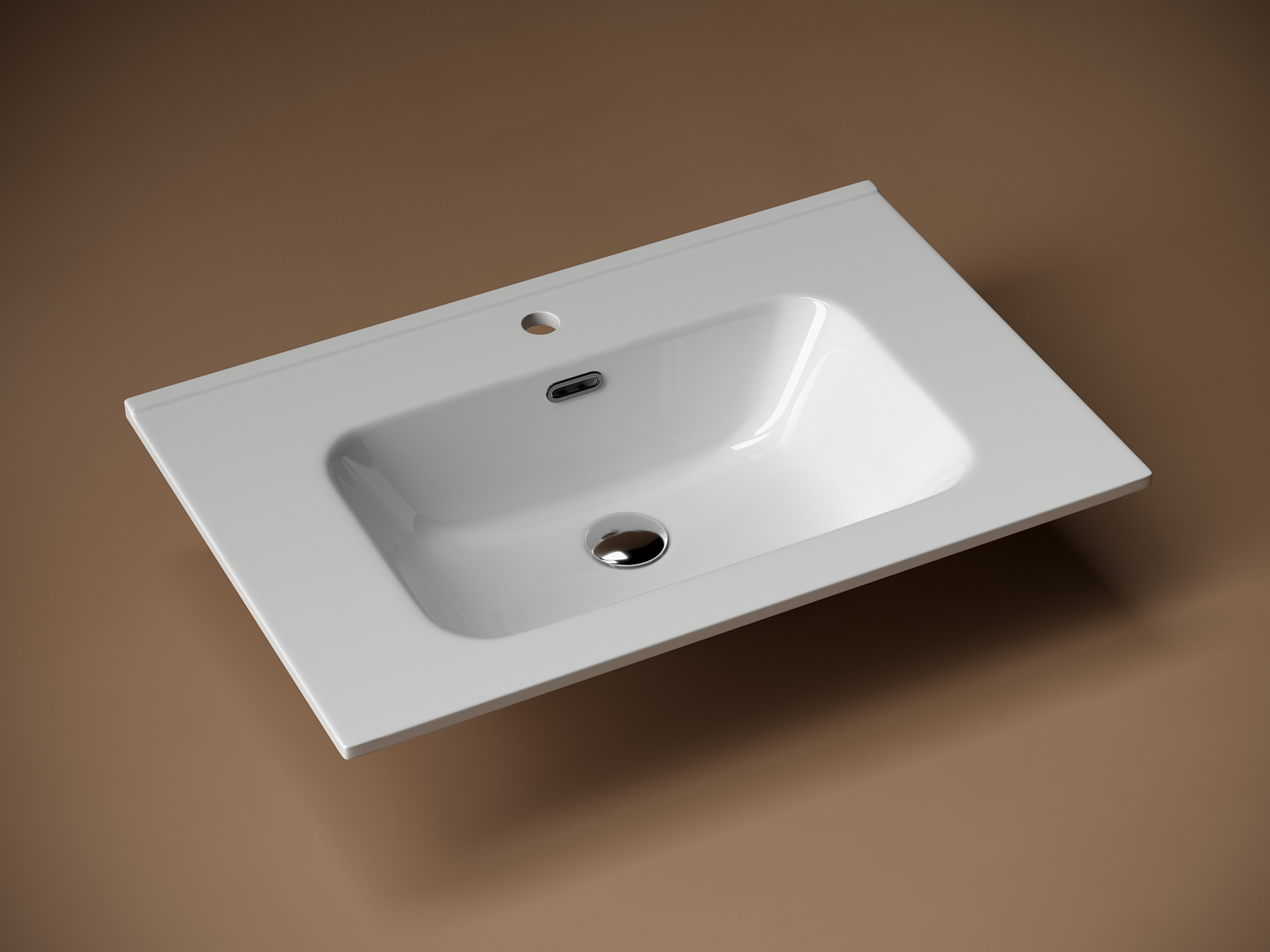 Умывальник накладной прямоугольный element 710*465*180мм