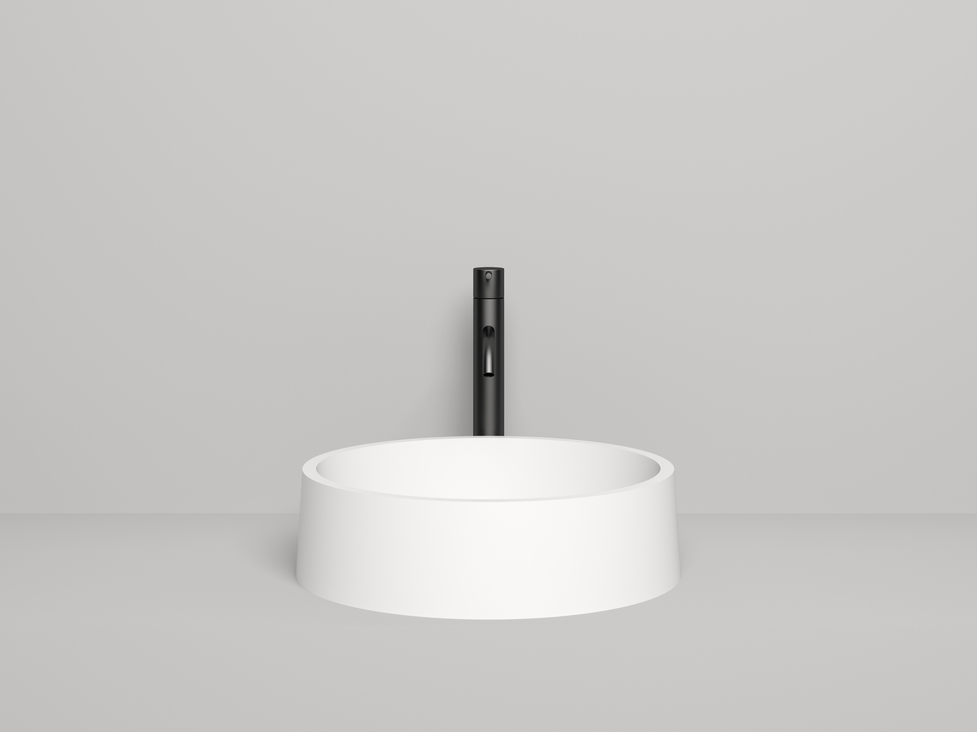 Раковина накладная gloria 01 матовая s-stone 440x440x125 белый salini