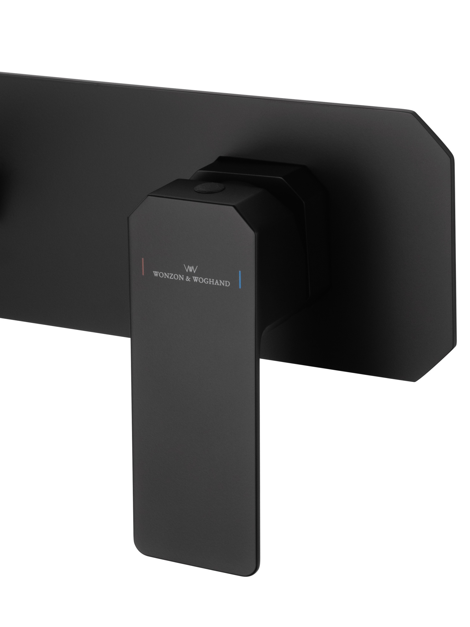 Смеситель для раковины встраиваемый wonzon & woghand diamond, черный матовый (ww-88869011-mb)