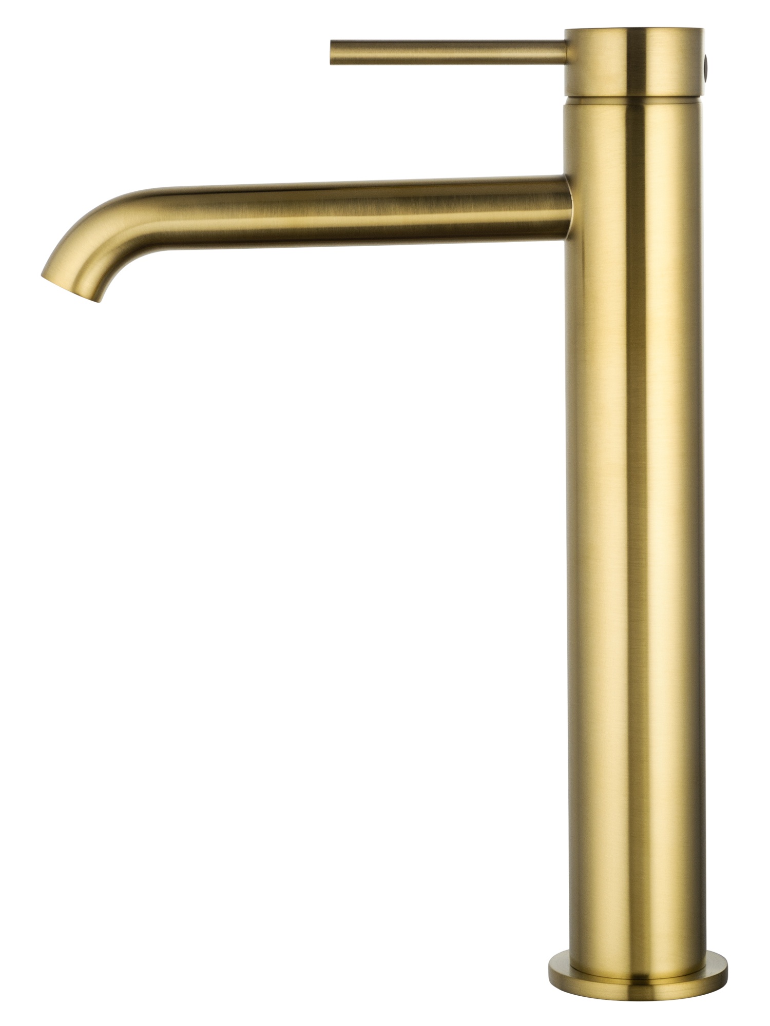 Смеситель для раковины высокий wonzon & woghand stick, брашированное золото (ww-88239017- bg)