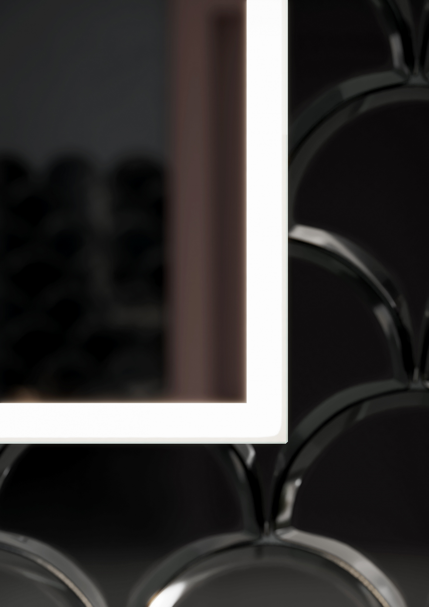 Зеркальный шкаф для ванной комнаты sancos  cube 600х140х800 с подсветкой, арт.cu600